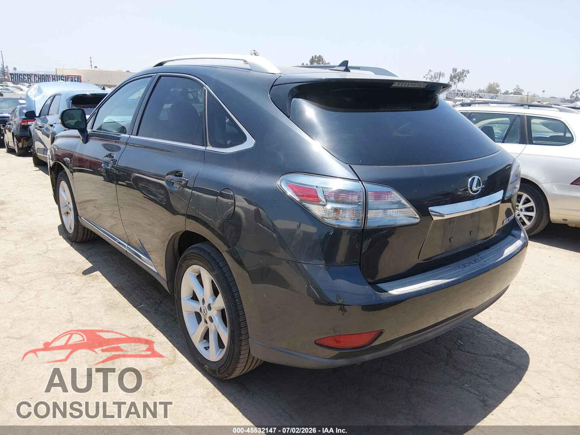 LEXUS RX 350 2011 - 2T2BK1BA8BC094311