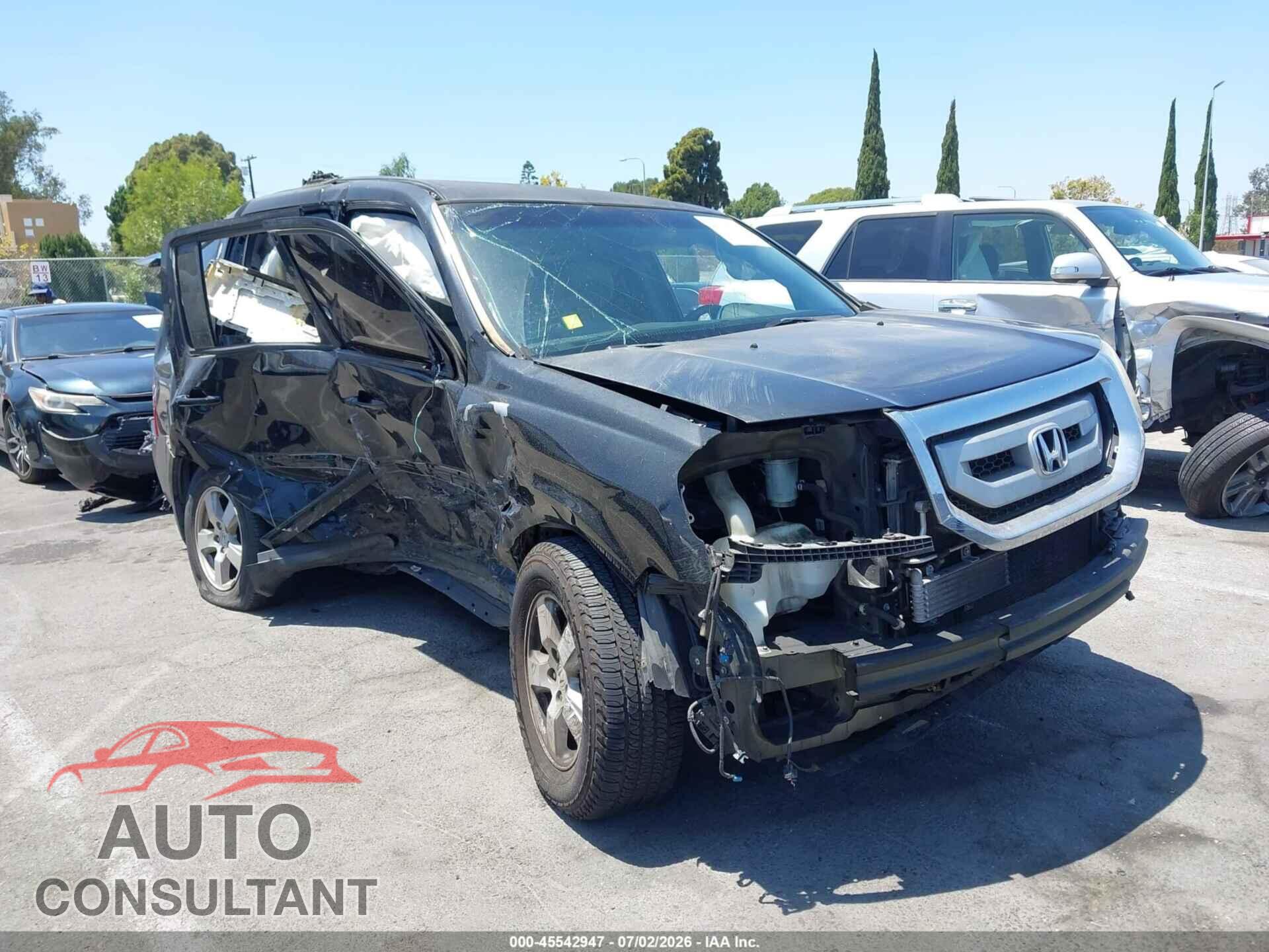 HONDA PILOT 2011 - 5FNYF3H45BB007489