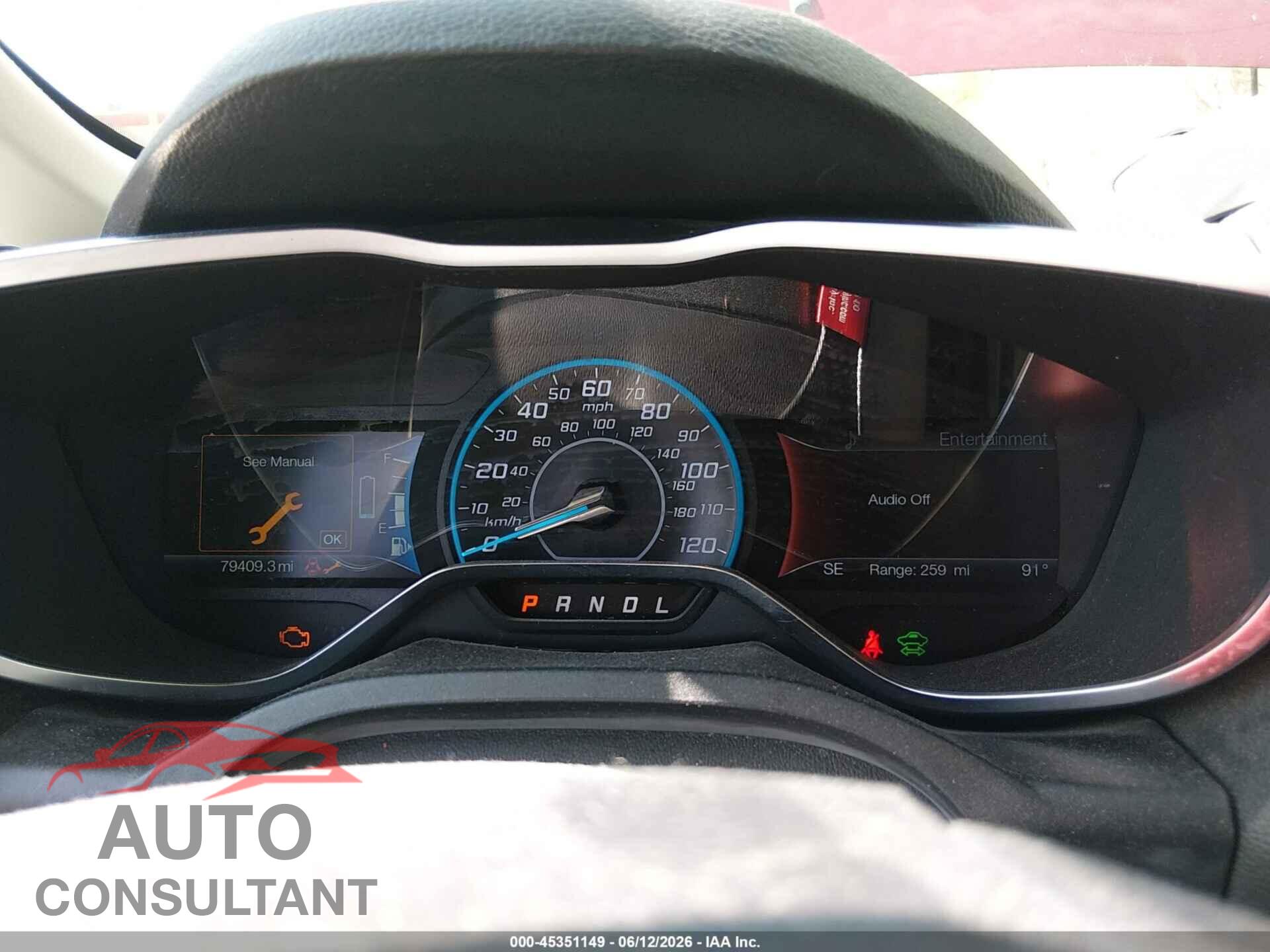FORD C-MAX ENERGI 2017 - 1FADP5FU5HL110384