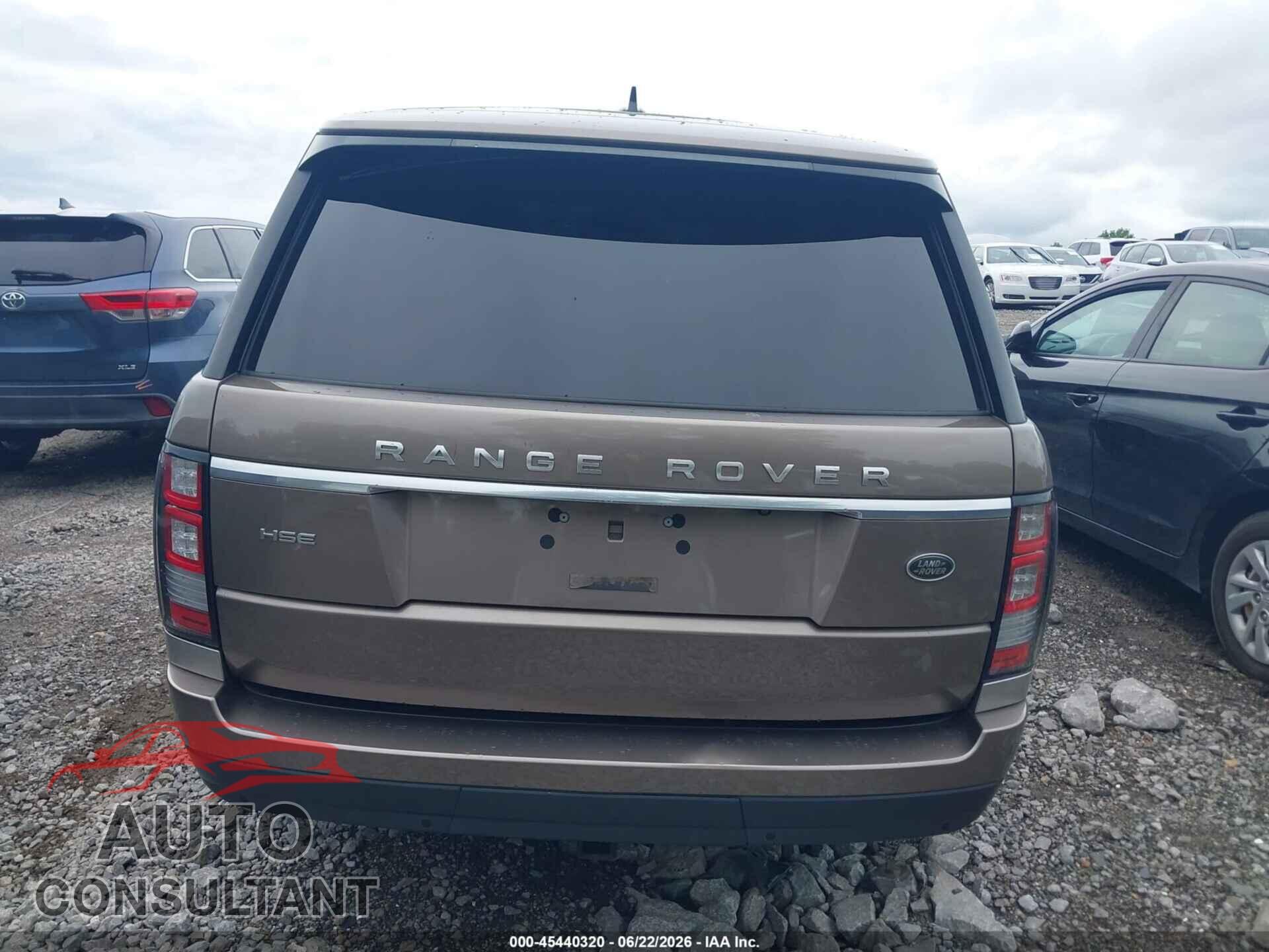 LAND ROVER RANGE ROVER 2015 - SALGS2VF3FA242228