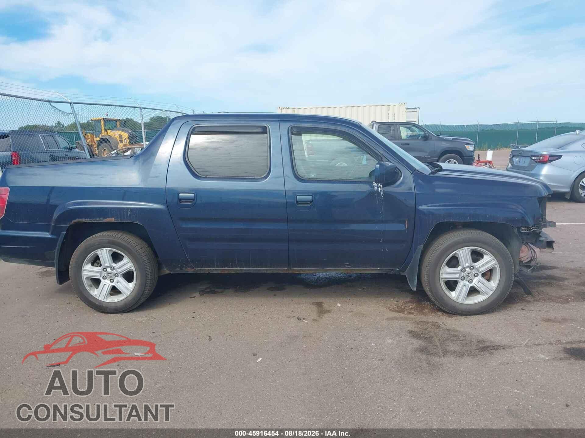 HONDA RIDGELINE 2010 - 5FPYK1F53AB004494