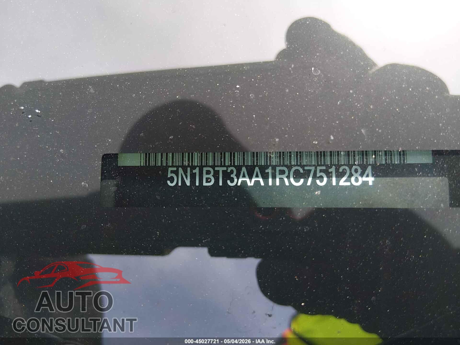 NISSAN ROGUE 2024 - 5N1BT3AA1RC751284
