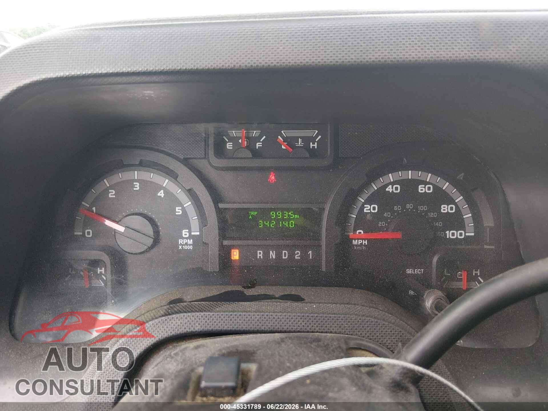 FORD E-150 2012 - 1FTNE1EW0CDA15623