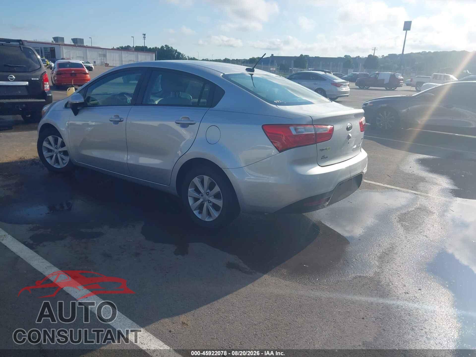 KIA RIO 2013 - KNADN4A39D6196023