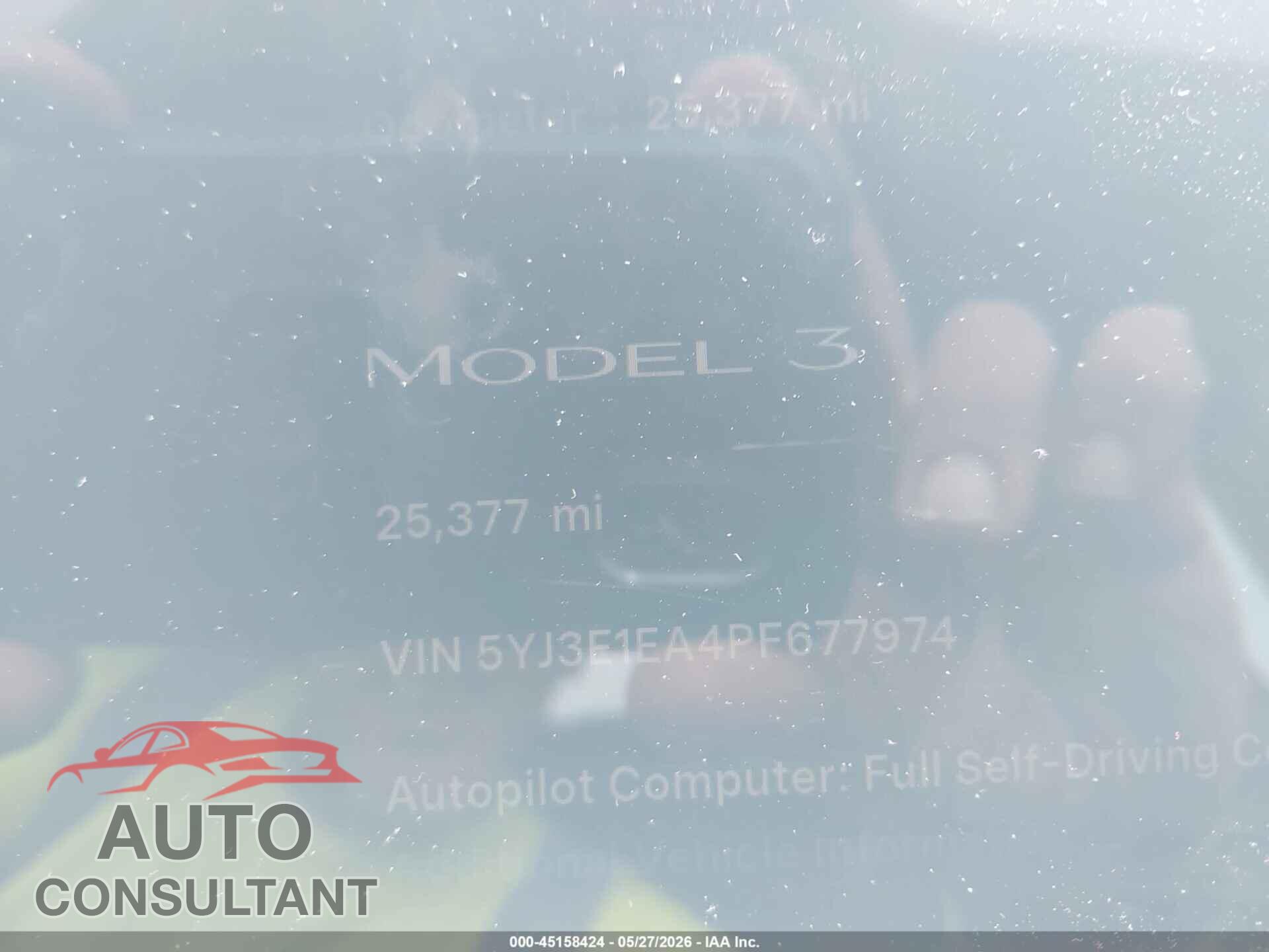 TESLA MODEL 3 2023 - 5YJ3E1EA4PF677974