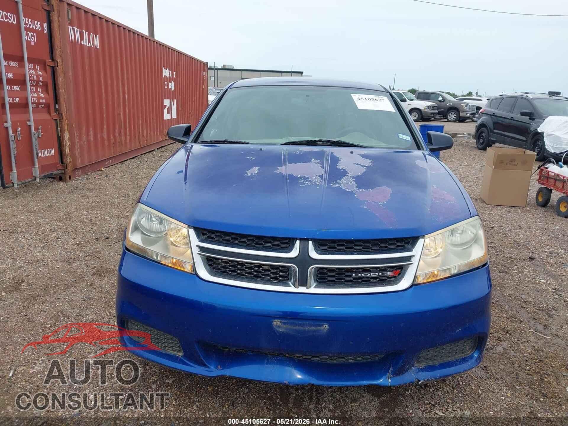 DODGE AVENGER 2013 - 1C3CDZAB2DN771059
