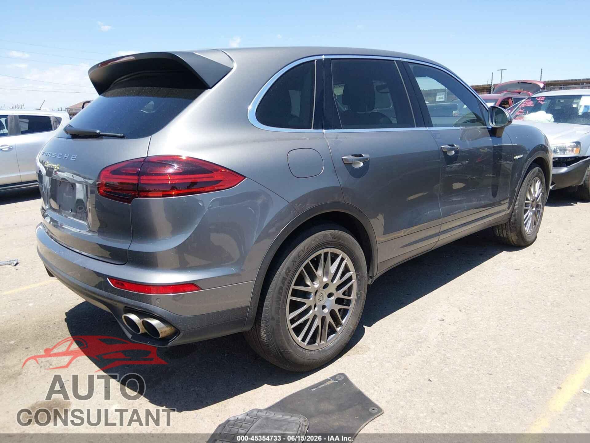 PORSCHE CAYENNE E-HYBRID 2015 - WP1AE2A29FLA52010