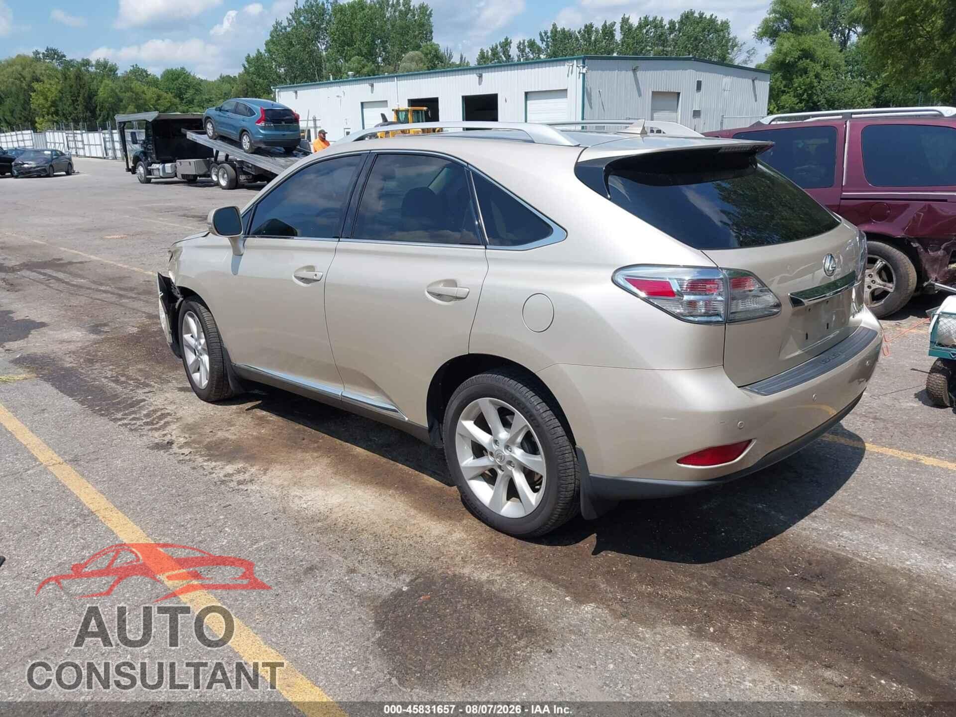 LEXUS RX 350 2012 - 2T2BK1BA5CC124091