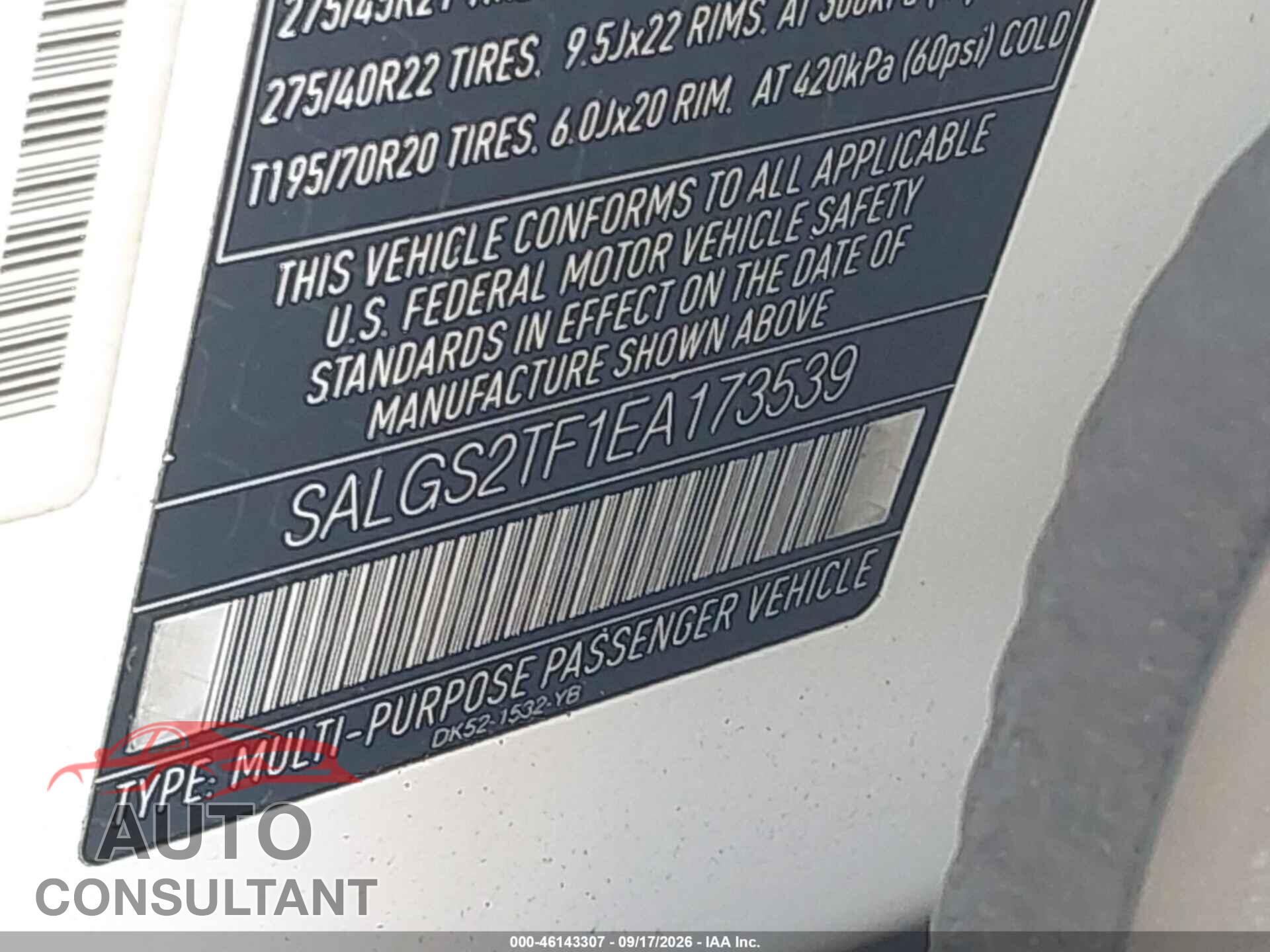 LAND ROVER RANGE ROVER 2014 - SALGS2TF1EA173539