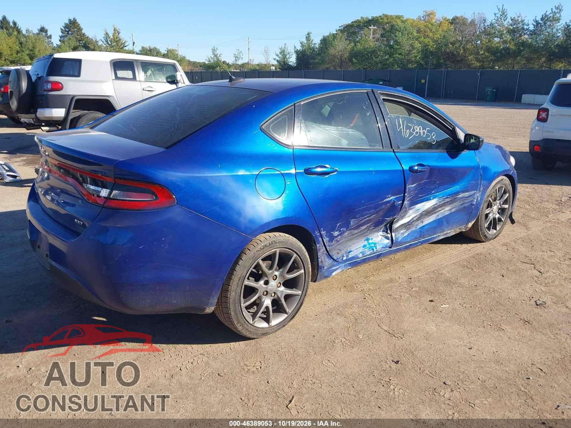 DODGE DART 2013 - 1C3CDFBA2DD100632