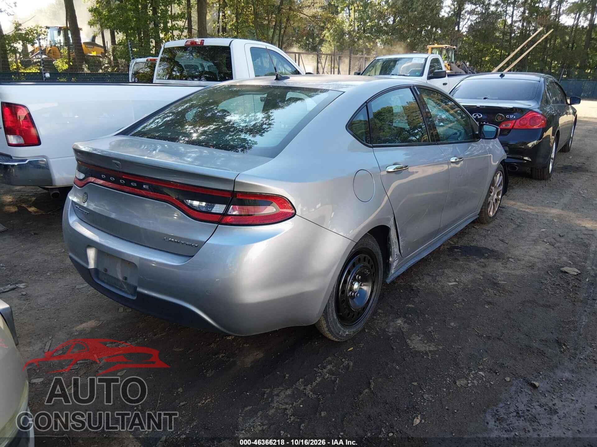DODGE DART 2015 - 1C3CDFCB6FD302867