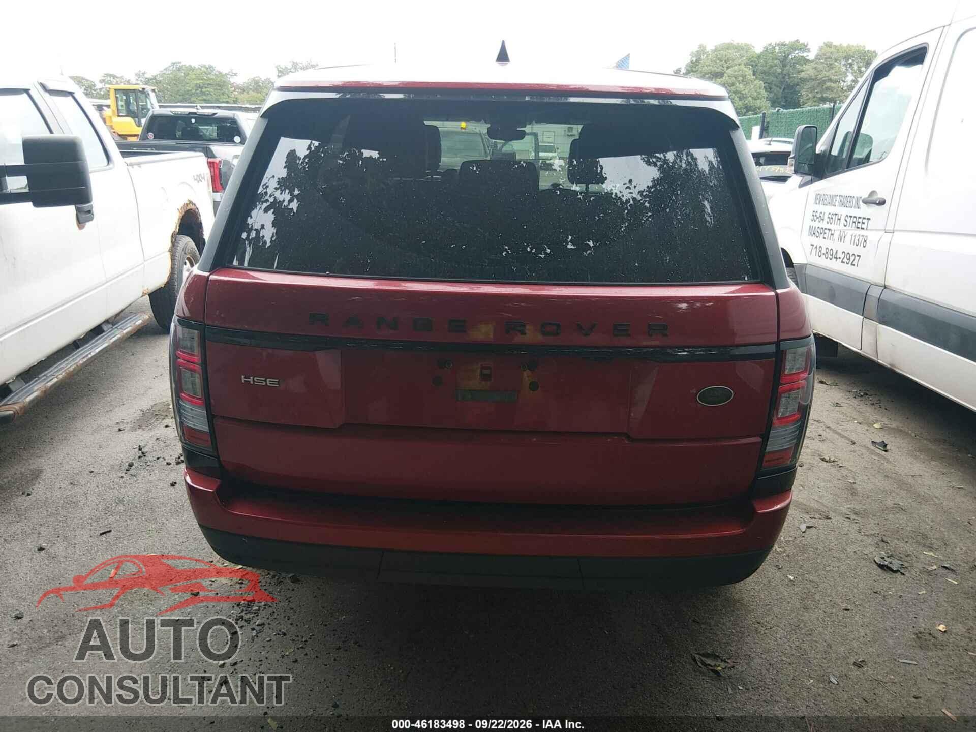 LAND ROVER RANGE ROVER 2017 - SALGS2FVXHA379126