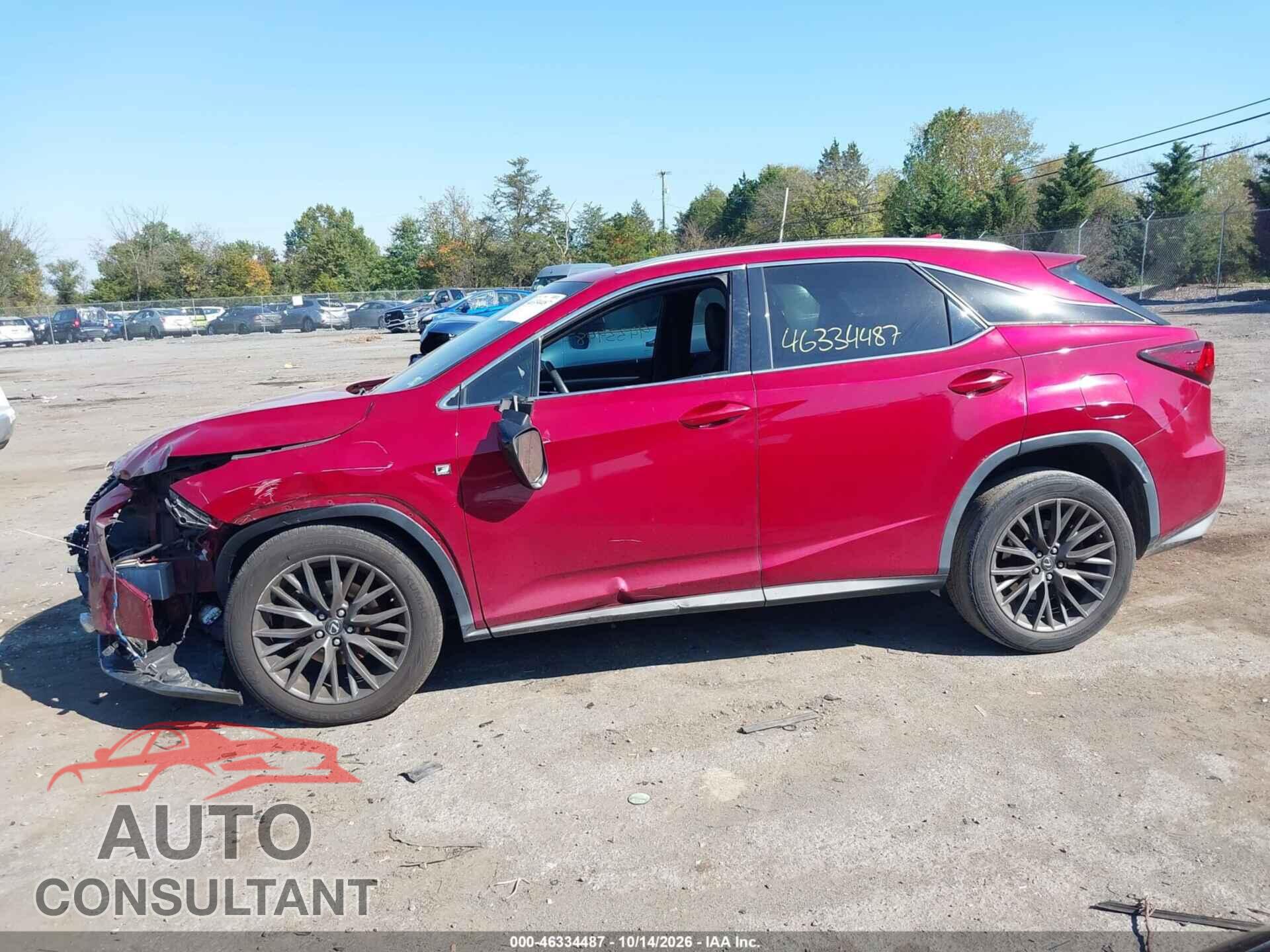 LEXUS RX 350 2017 - 2T2ZZMCA6HC069488