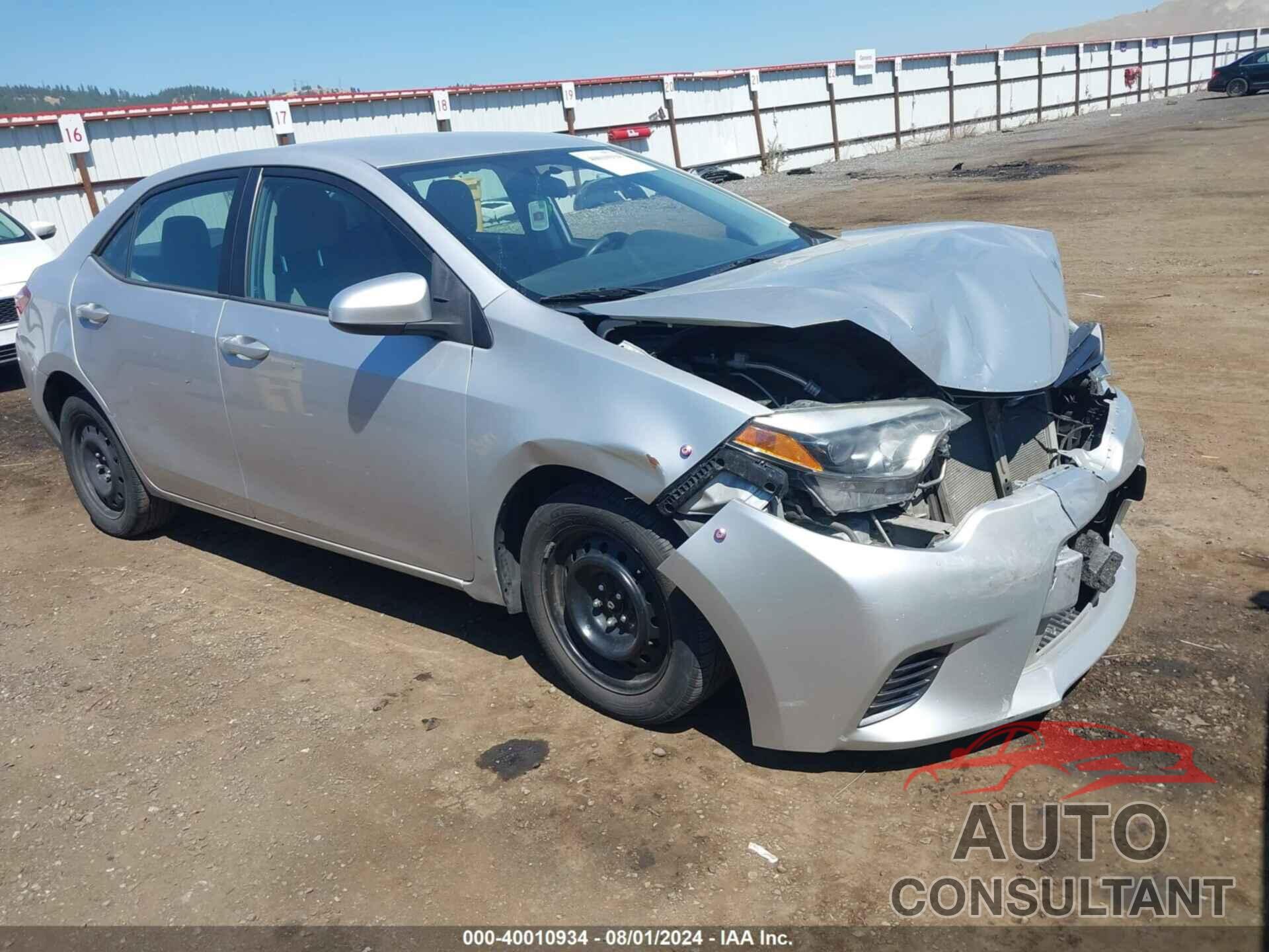 TOYOTA COROLLA 2016 - 5YFBURHE9GP507111