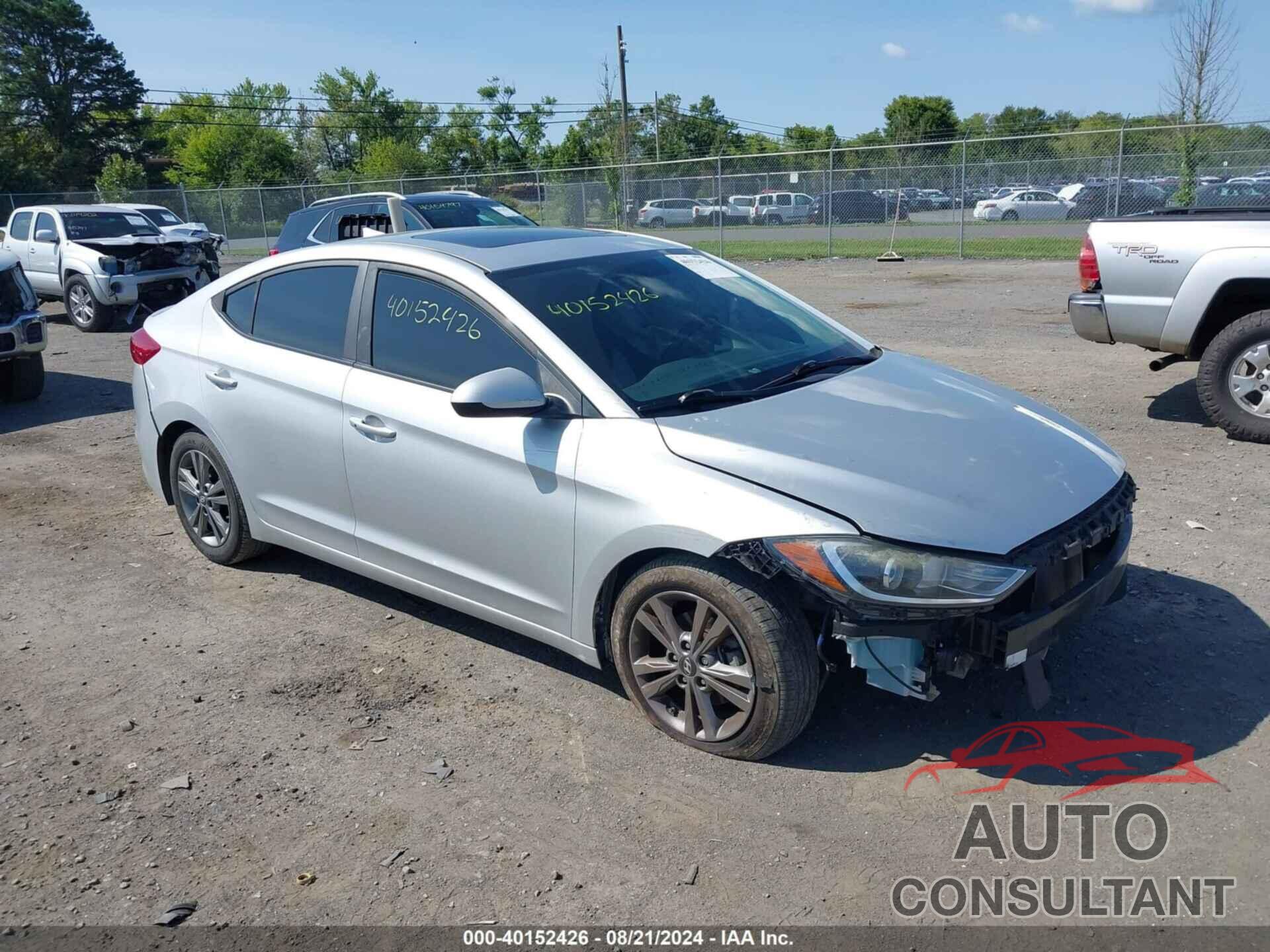 HYUNDAI ELANTRA 2017 - 5NPD84LF0HH141036
