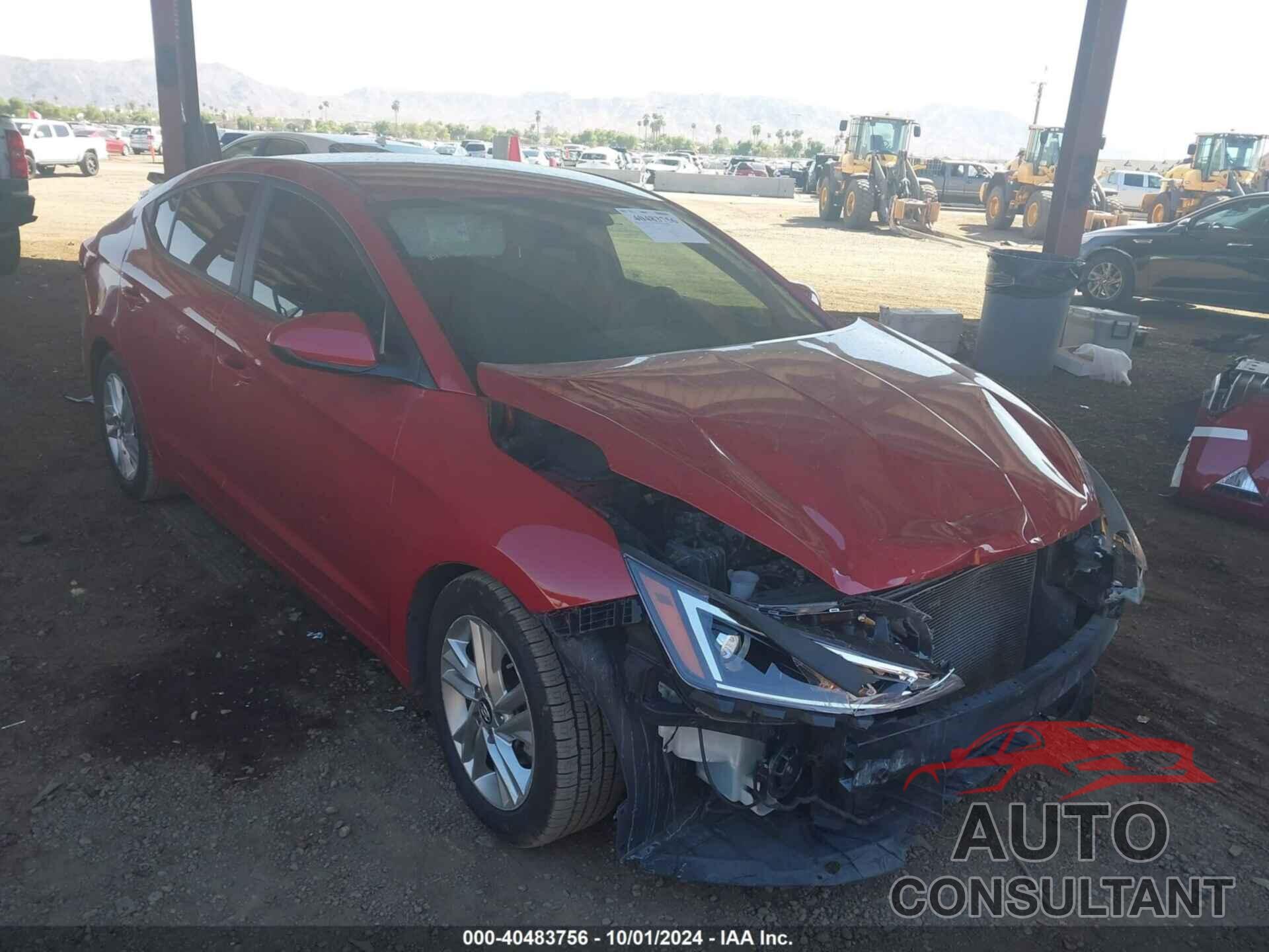 HYUNDAI ELANTRA 2019 - KMHD84LF9KU745905