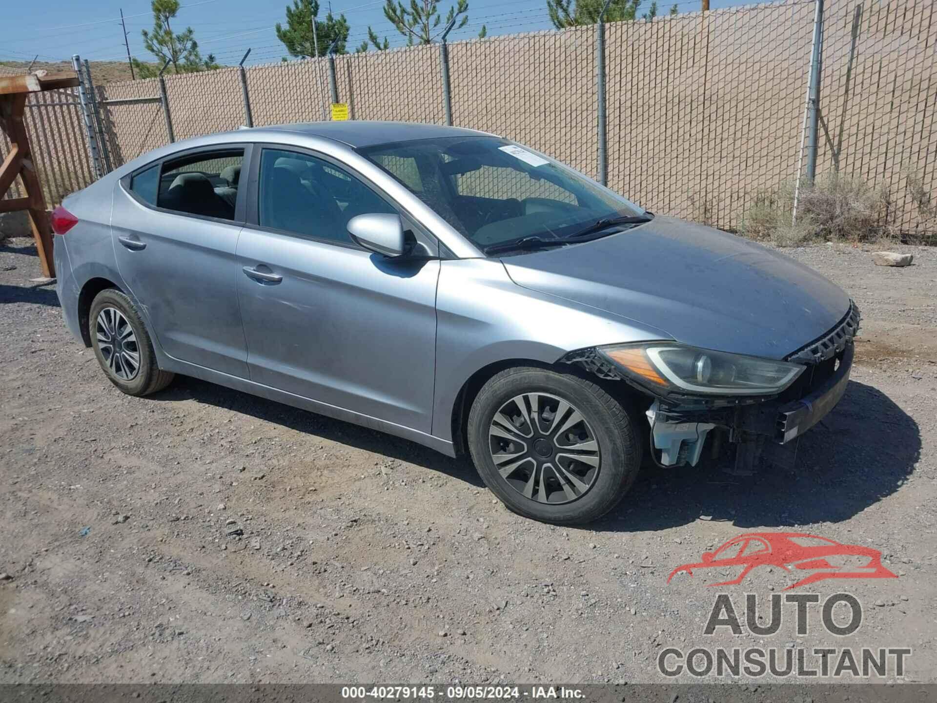 HYUNDAI ELANTRA 2017 - 5NPD74LF9HH153642