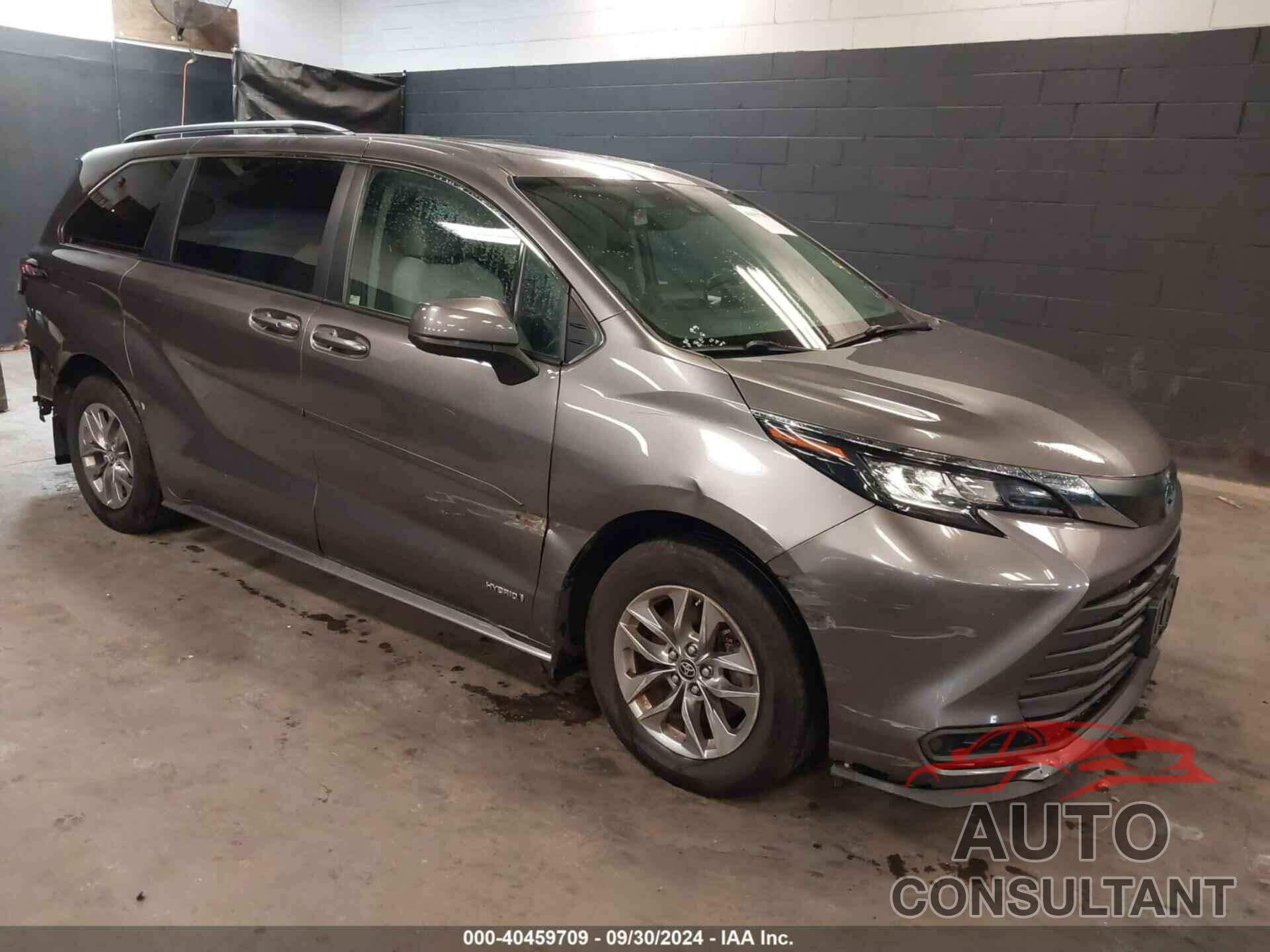 TOYOTA SIENNA 2021 - 5TDBRKEC7MS056405