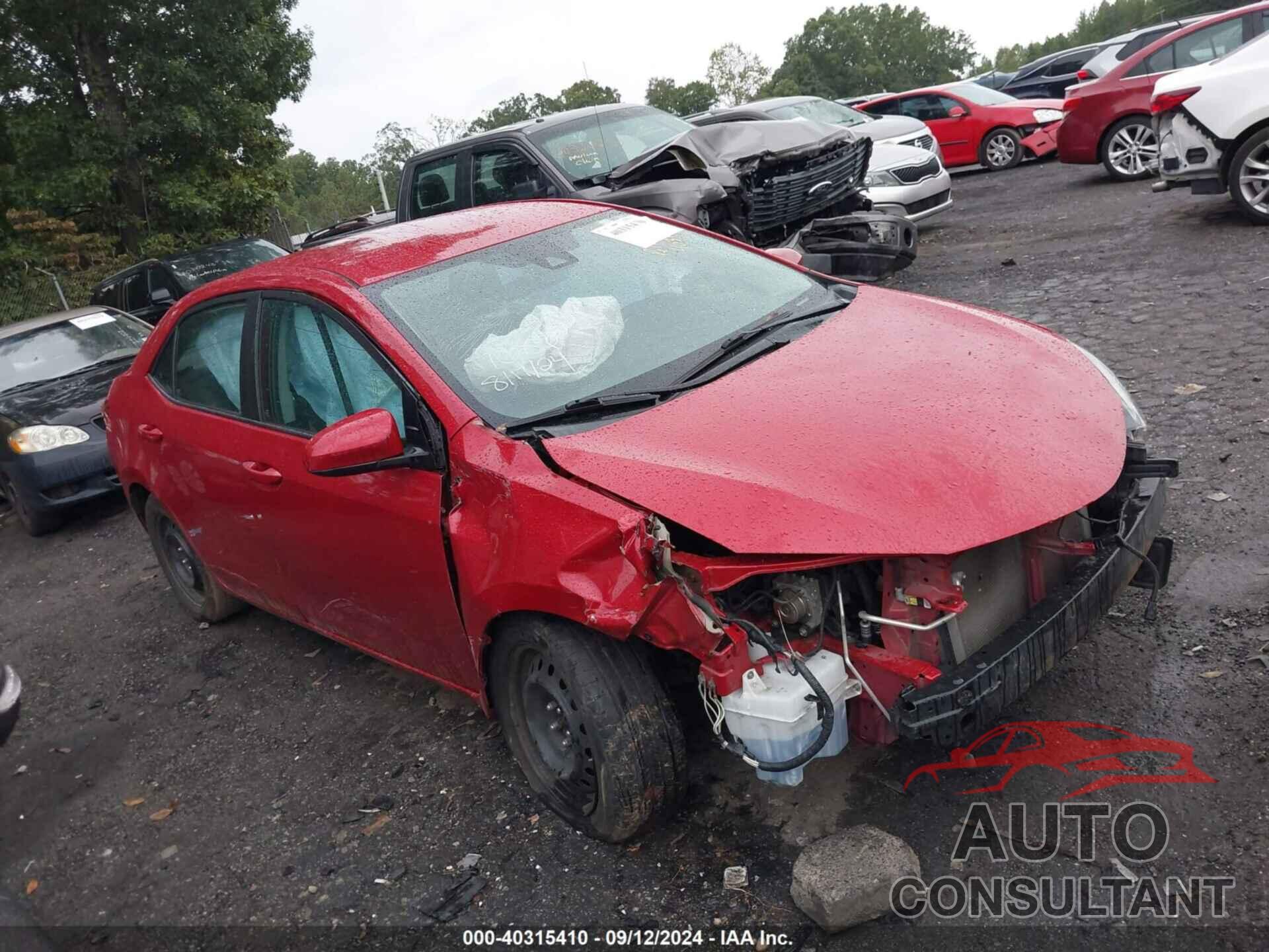 TOYOTA COROLLA 2019 - 2T1BURHE5KC137686