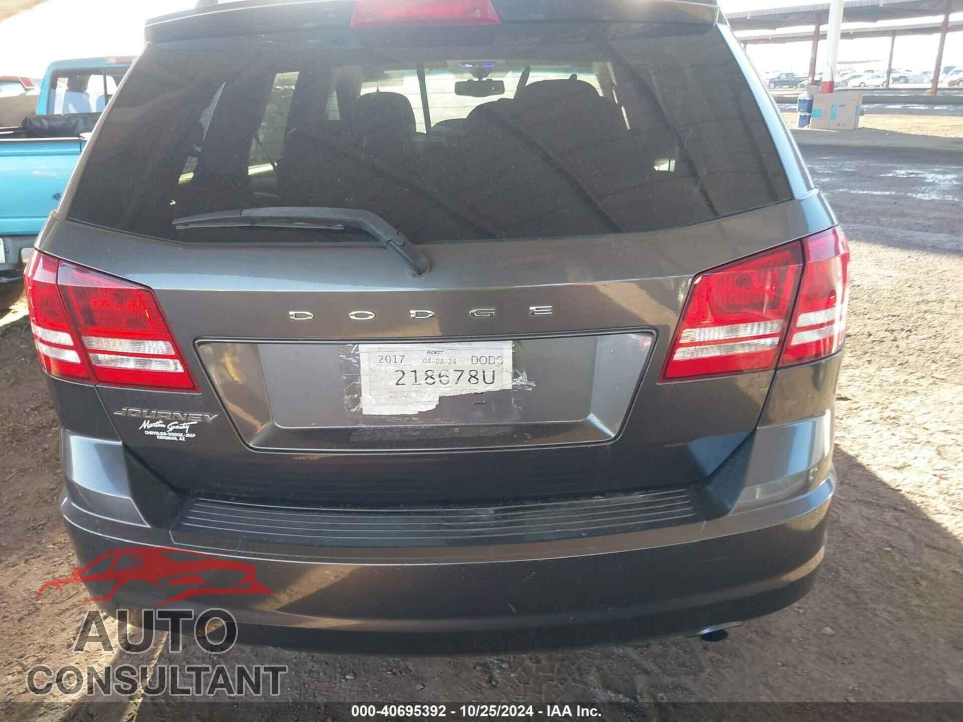 DODGE JOURNEY 2017 - 3C4PDCAB3HT630128