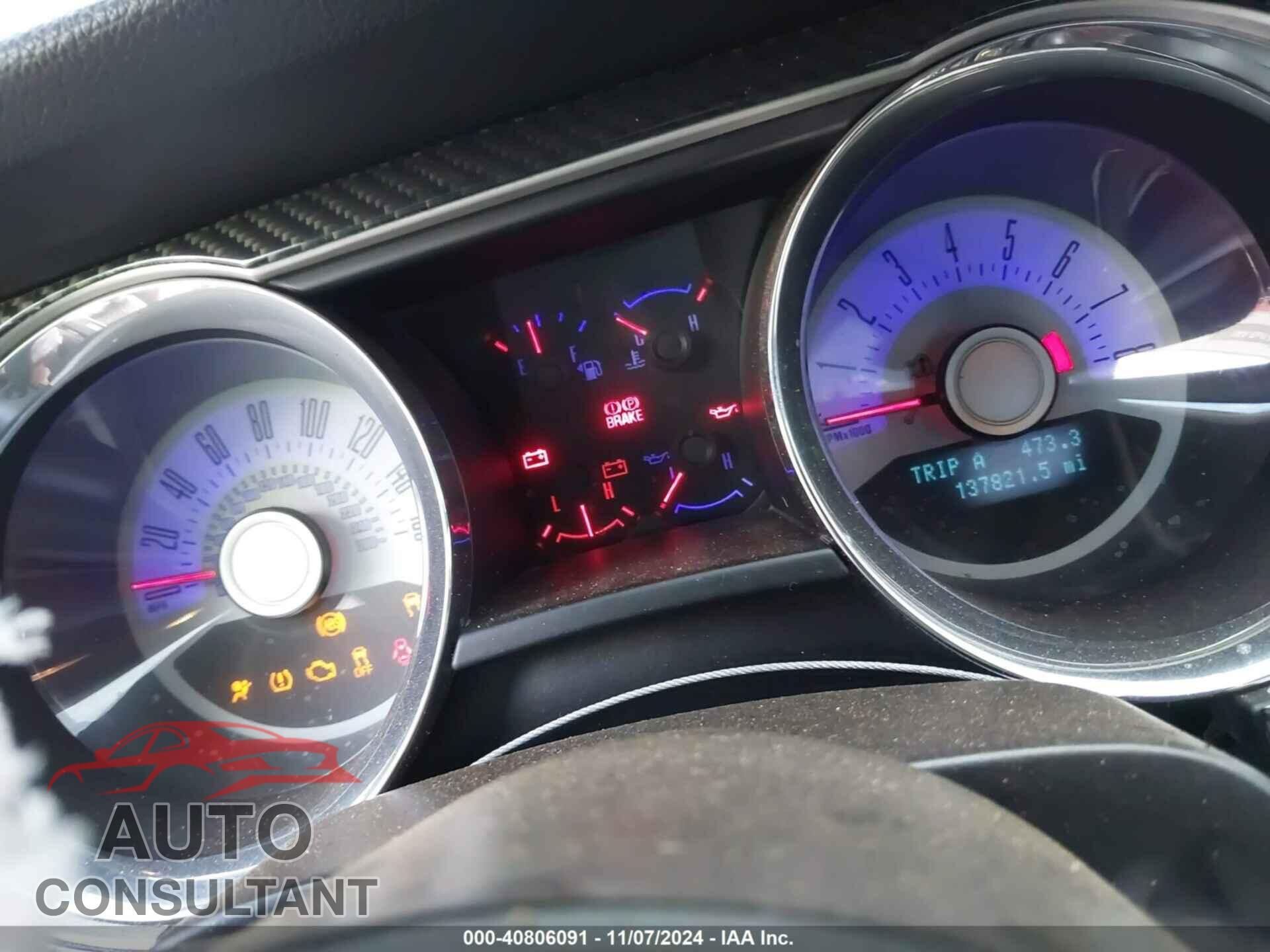 FORD MUSTANG 2012 - 1ZVBP8CF4C5271733