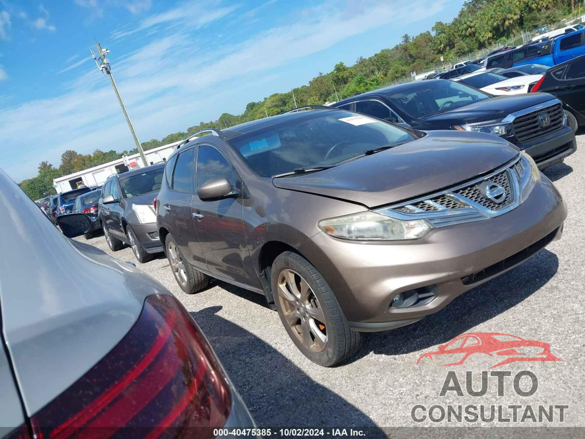 NISSAN MURANO 2014 - JN8AZ1MU2EW407551