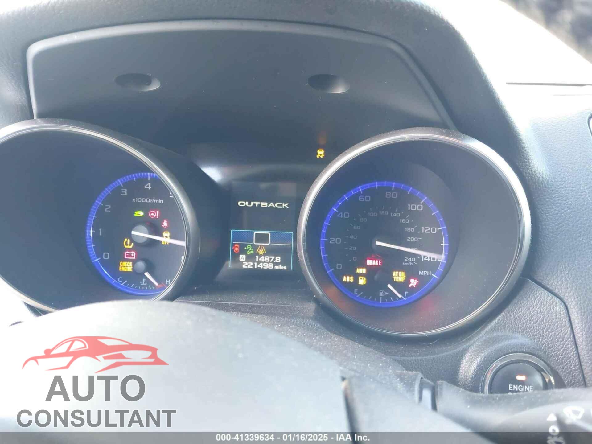 SUBARU OUTBACK 2015 - 4S4BSBLC5F3239924