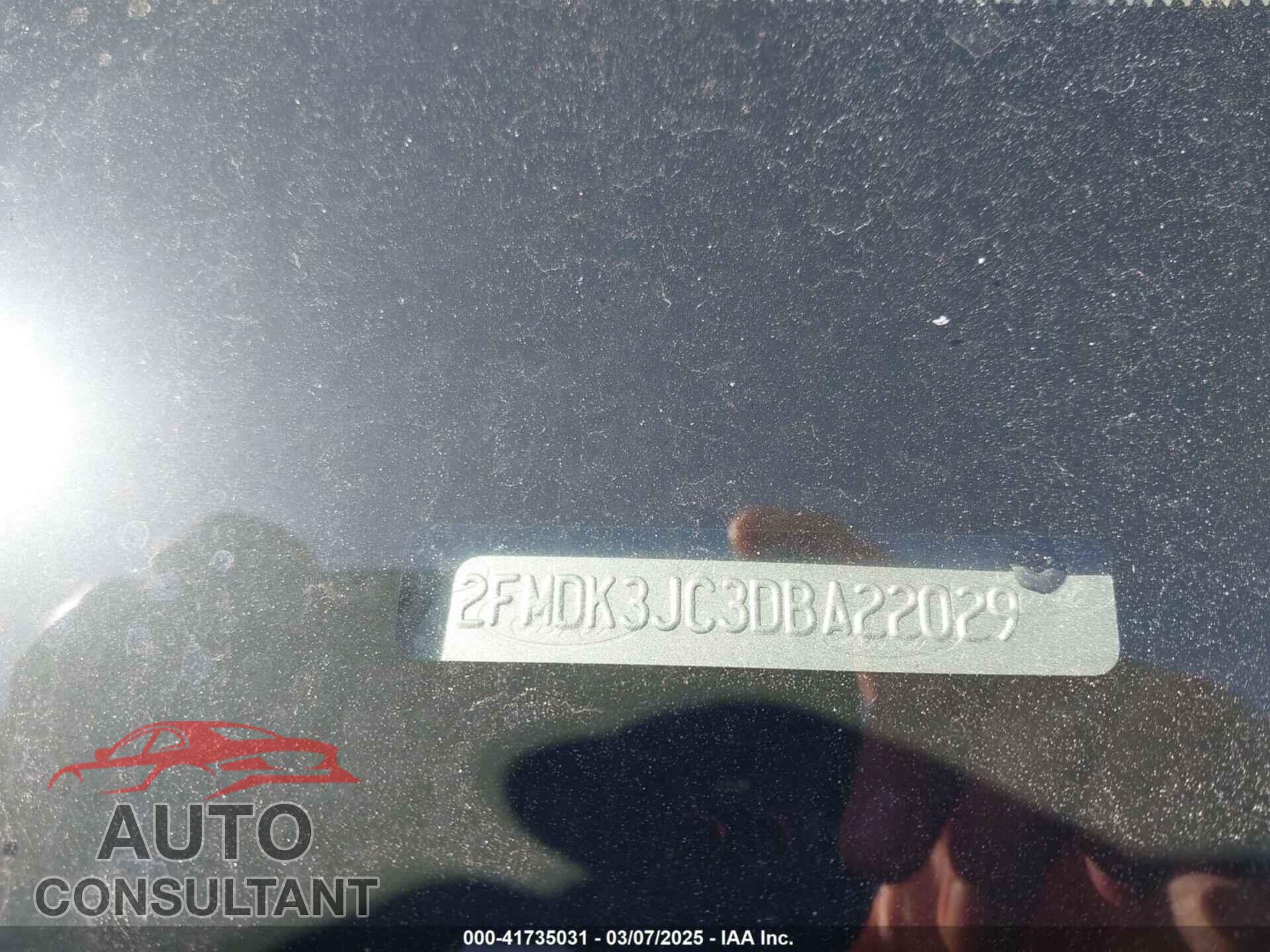 FORD EDGE 2013 - 2FMDK3JC3DBA22029