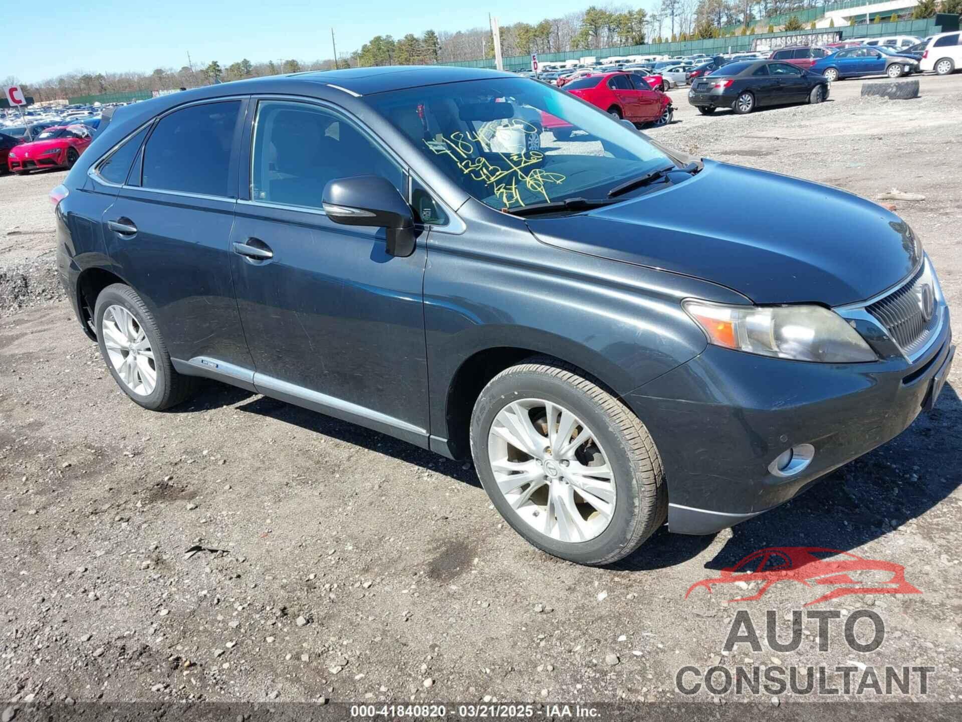 LEXUS RX 450H 2010 - JTJZB1BA1A2002923