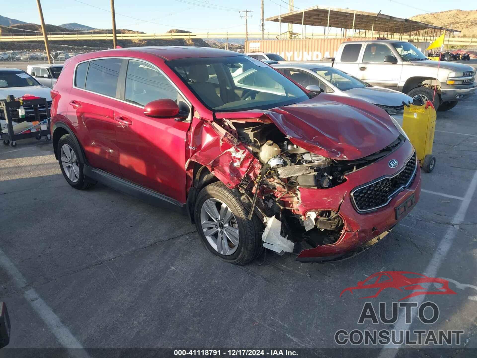 KIA SPORTAGE 2017 - KNDPMCAC7H7141003