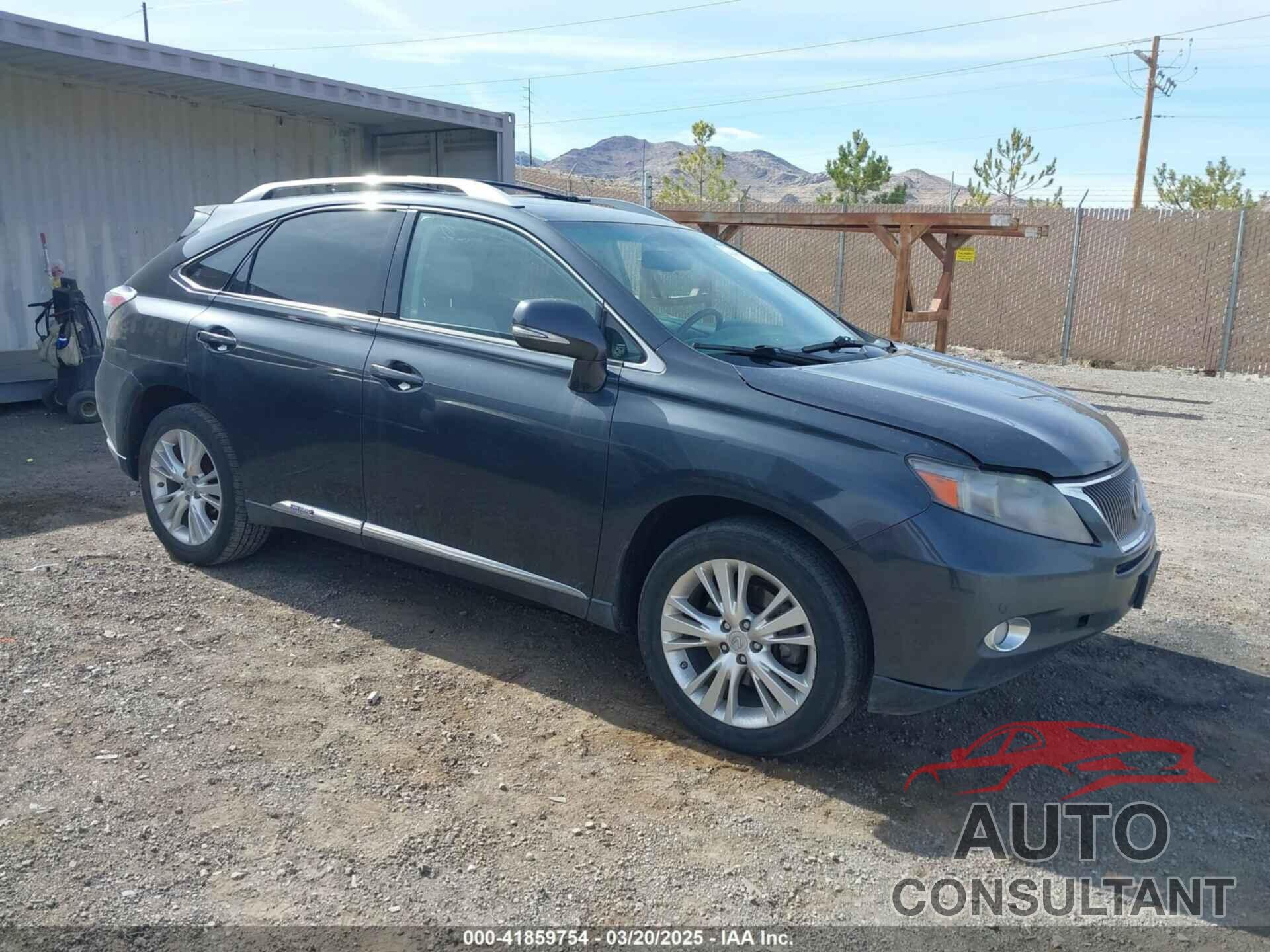 LEXUS RX 450H 2010 - JTJBC1BAXA2014681