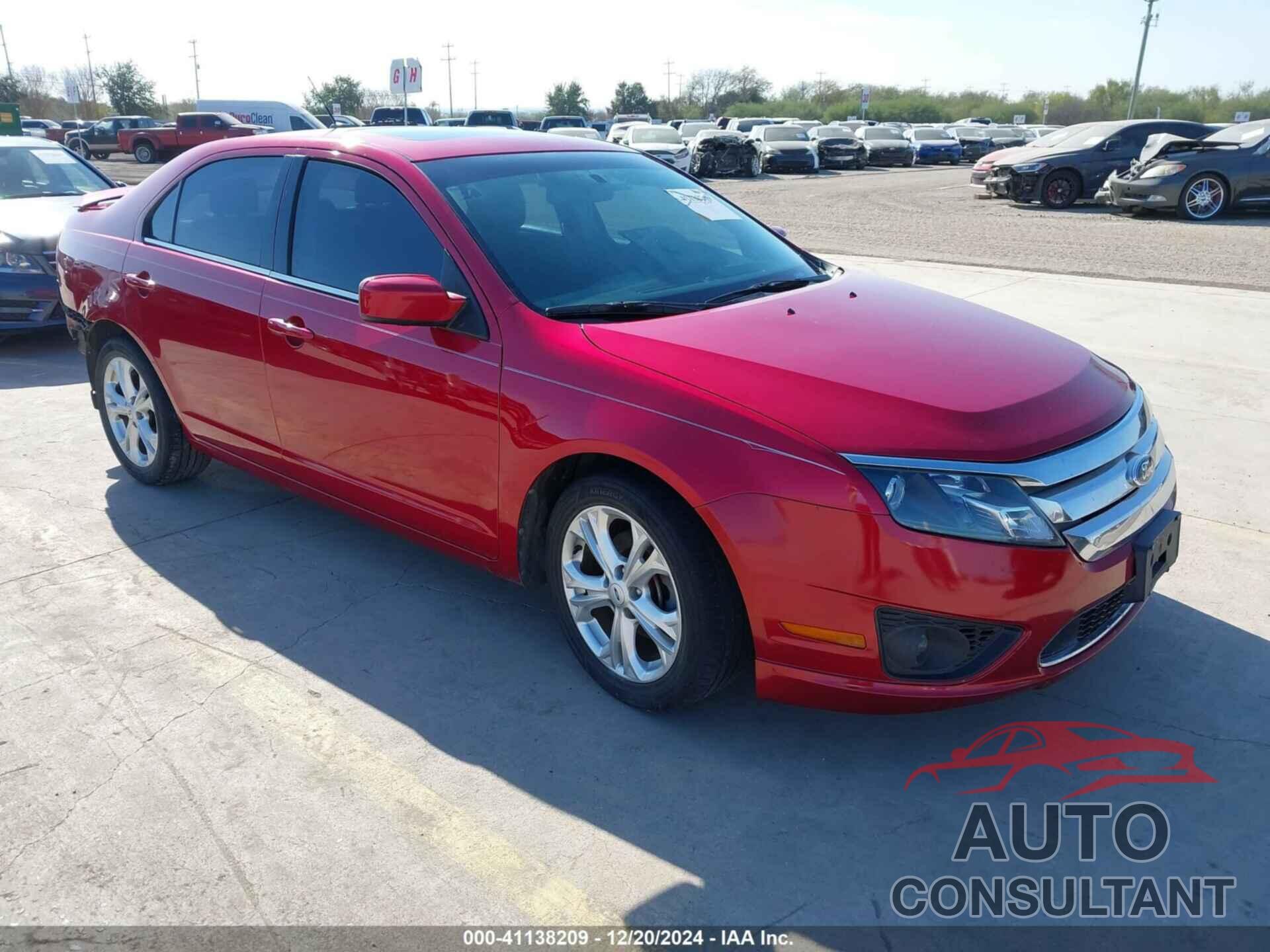 FORD FUSION 2012 - 3FAHP0HA1CR424910