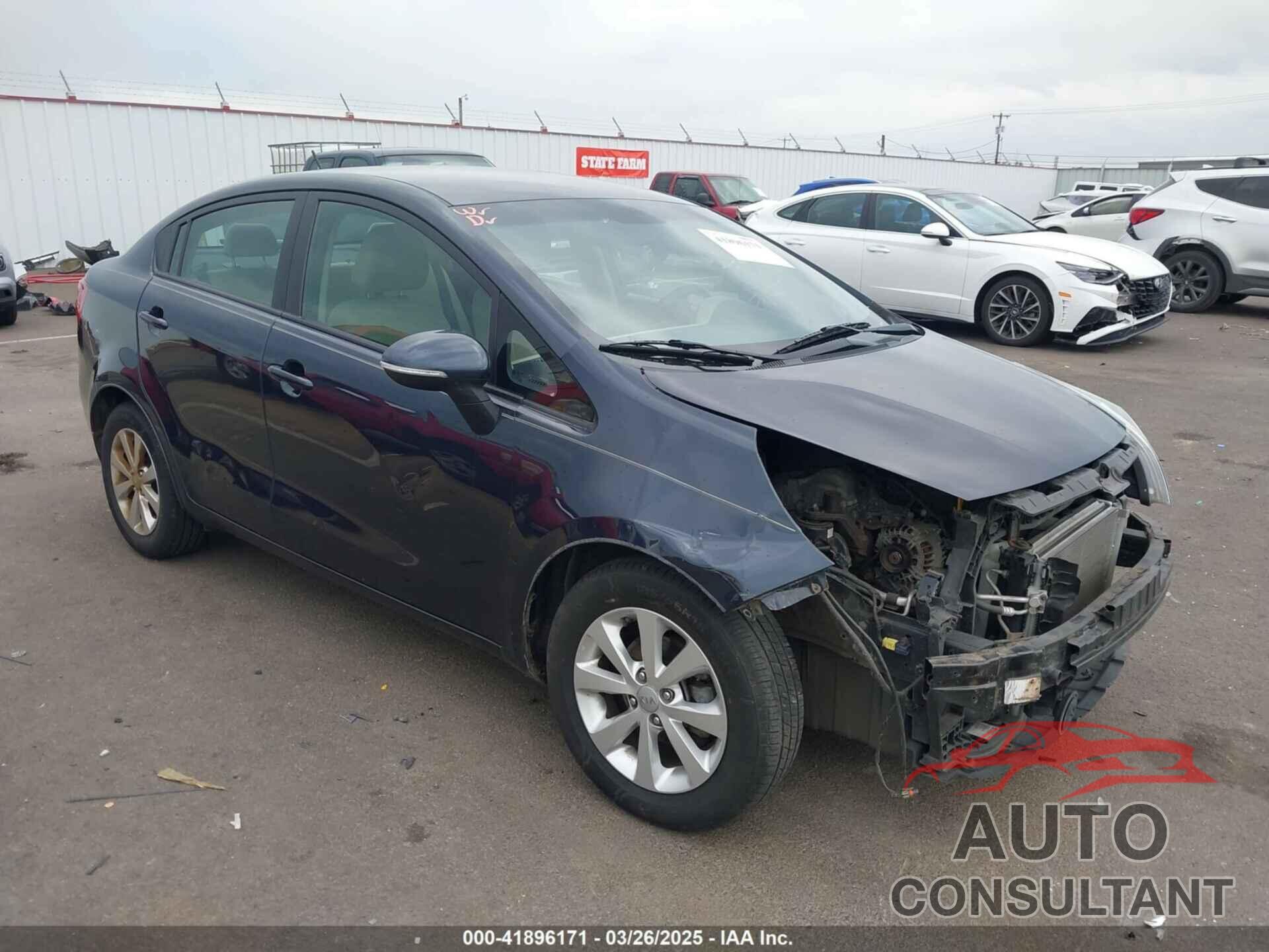 KIA RIO 2013 - KNADN4A32D6131000