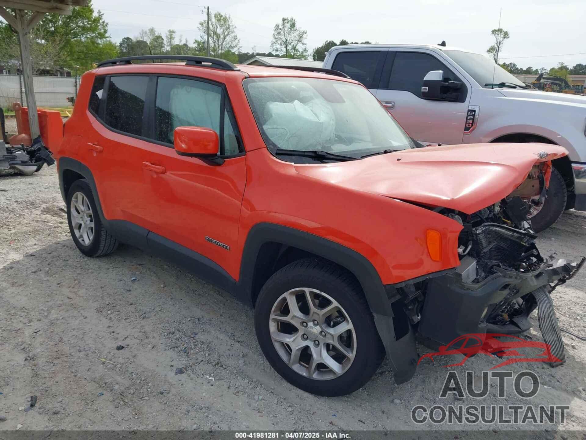 JEEP RENEGADE 2016 - ZACCJABT9GPD08778