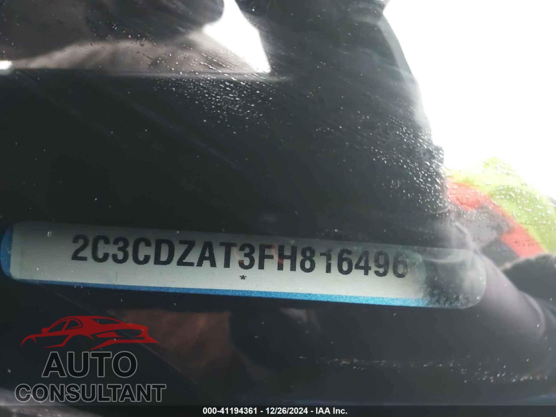 DODGE CHALLENGER 2015 - 2C3CDZAT3FH816496