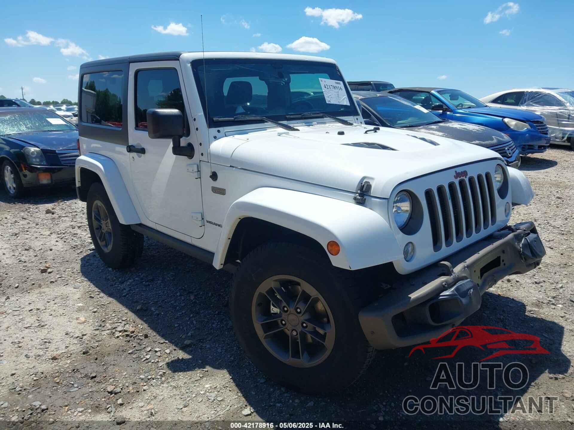 JEEP WRANGLER 2016 - 1C4AJWBG2GL229500