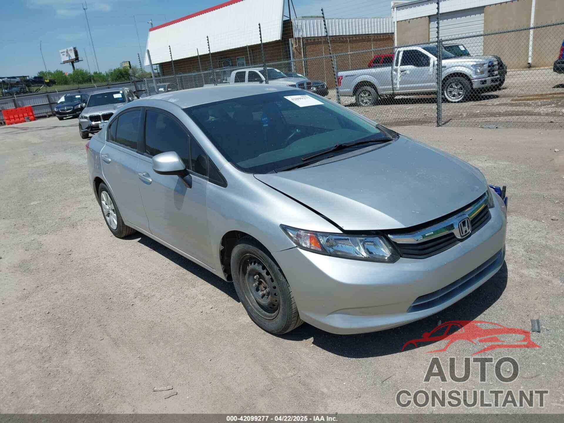 HONDA CIVIC 2012 - 2HGFB2F54CH575657