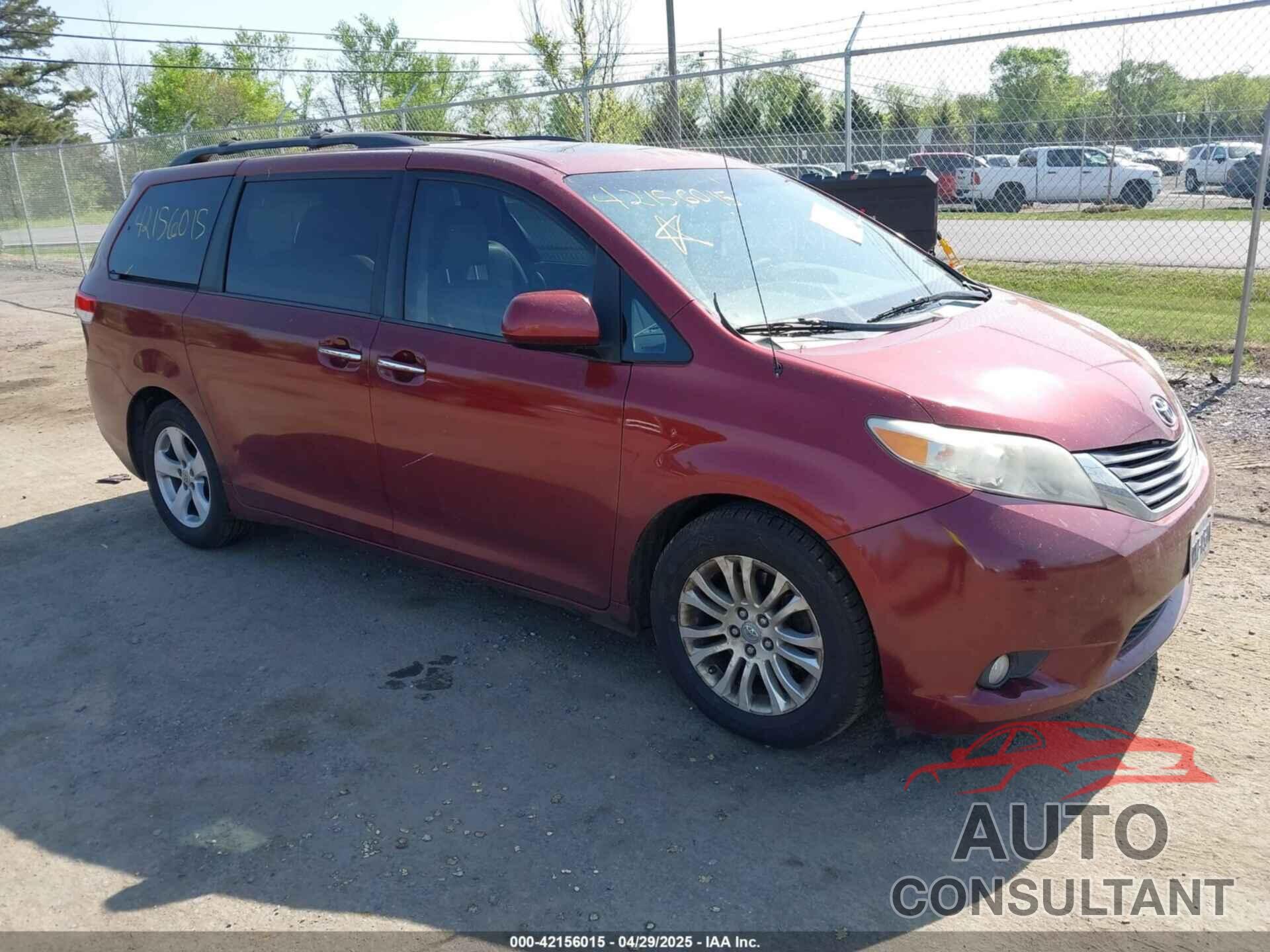 TOYOTA SIENNA 2012 - 5TDYK3DC0CS278983