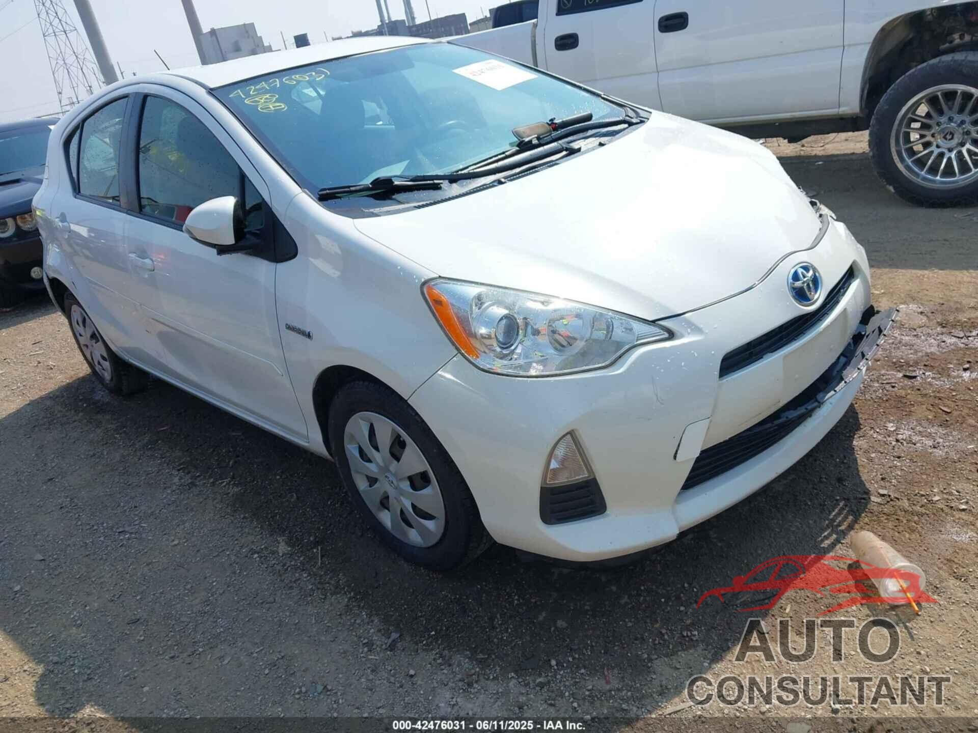 TOYOTA PRIUS C 2012 - JTDKDTB37C1517414