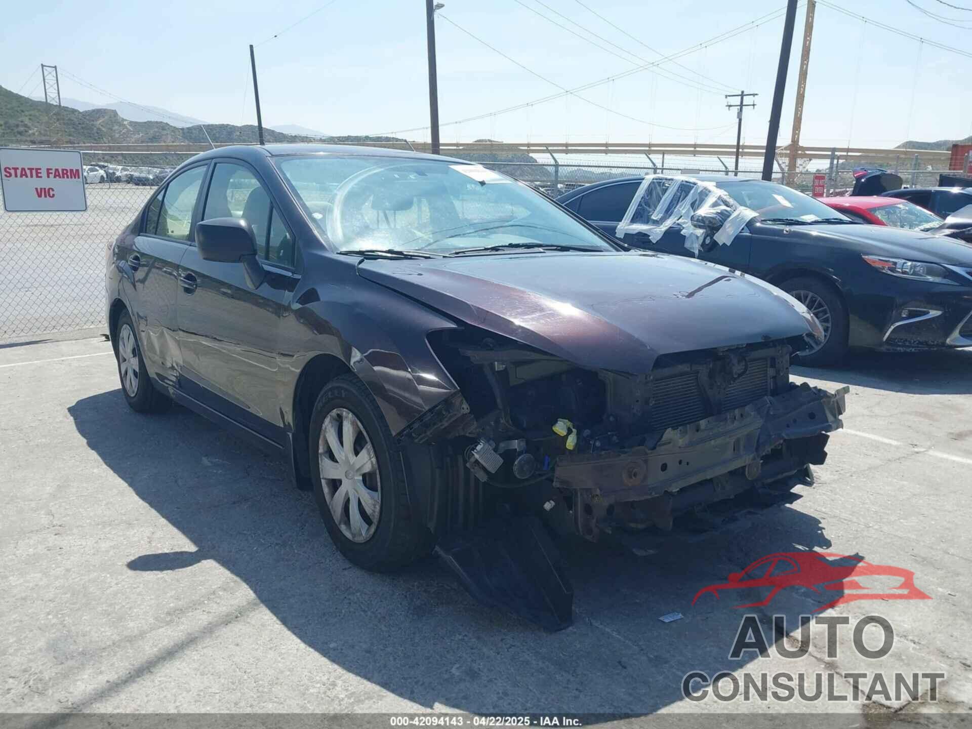 SUBARU IMPREZA 2012 - JF1GJAA65CH018896