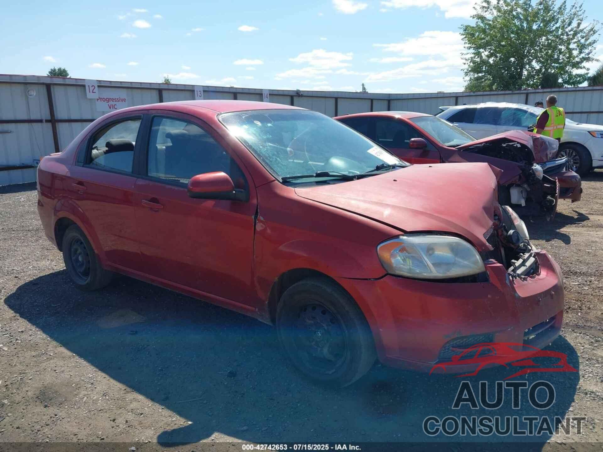 CHEVROLET AVEO 2011 - KL1TD5DE3BB240405
