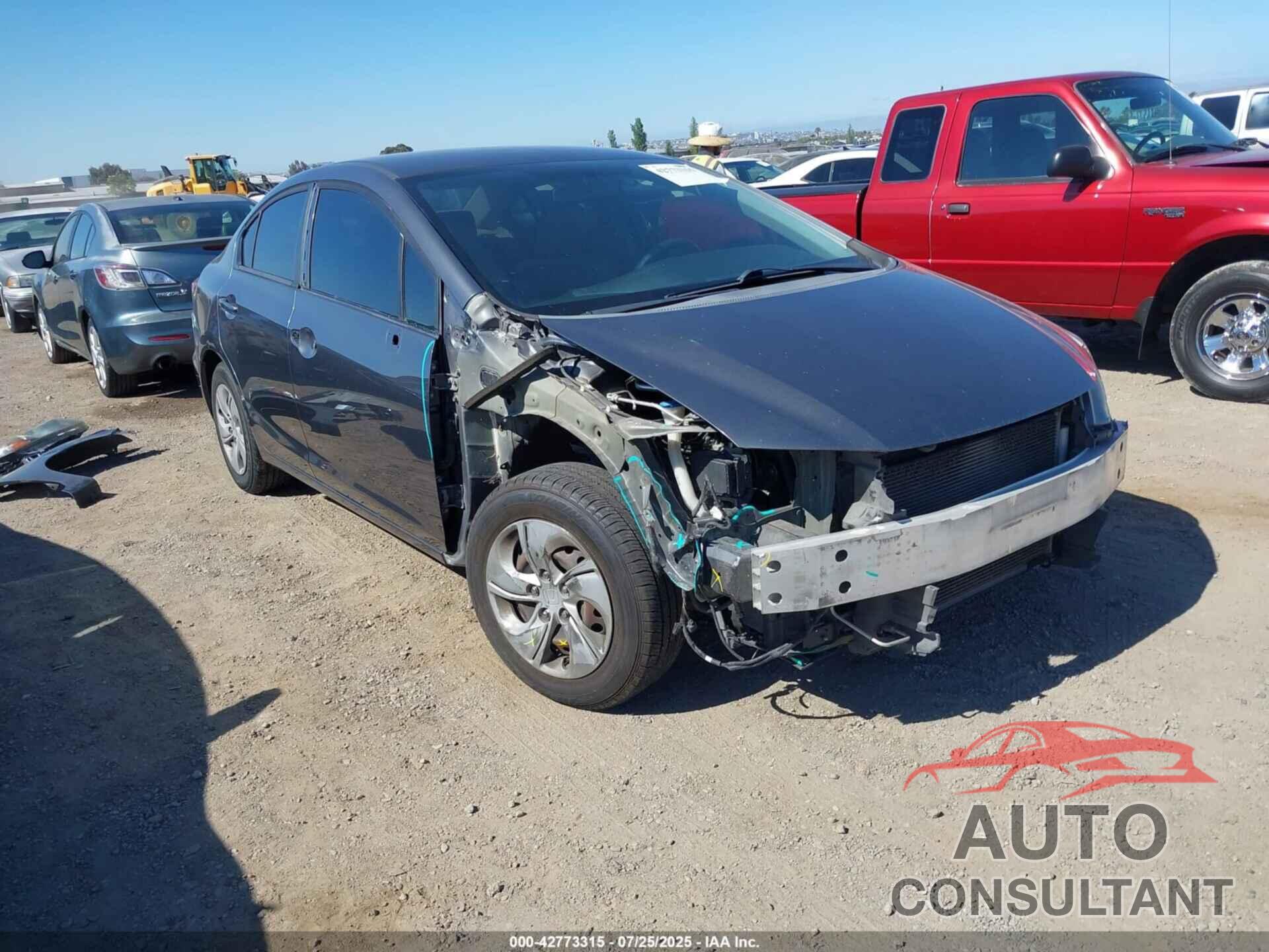 HONDA CIVIC 2013 - 19XFB2F59DE279156