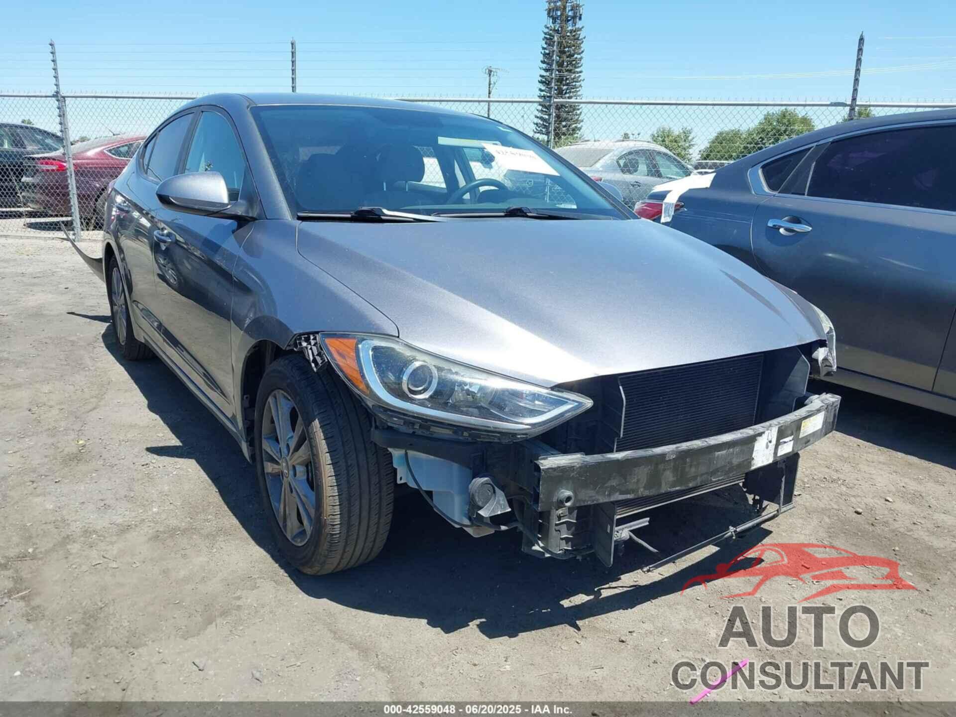 HYUNDAI ELANTRA 2017 - KMHD74LF0HU117050