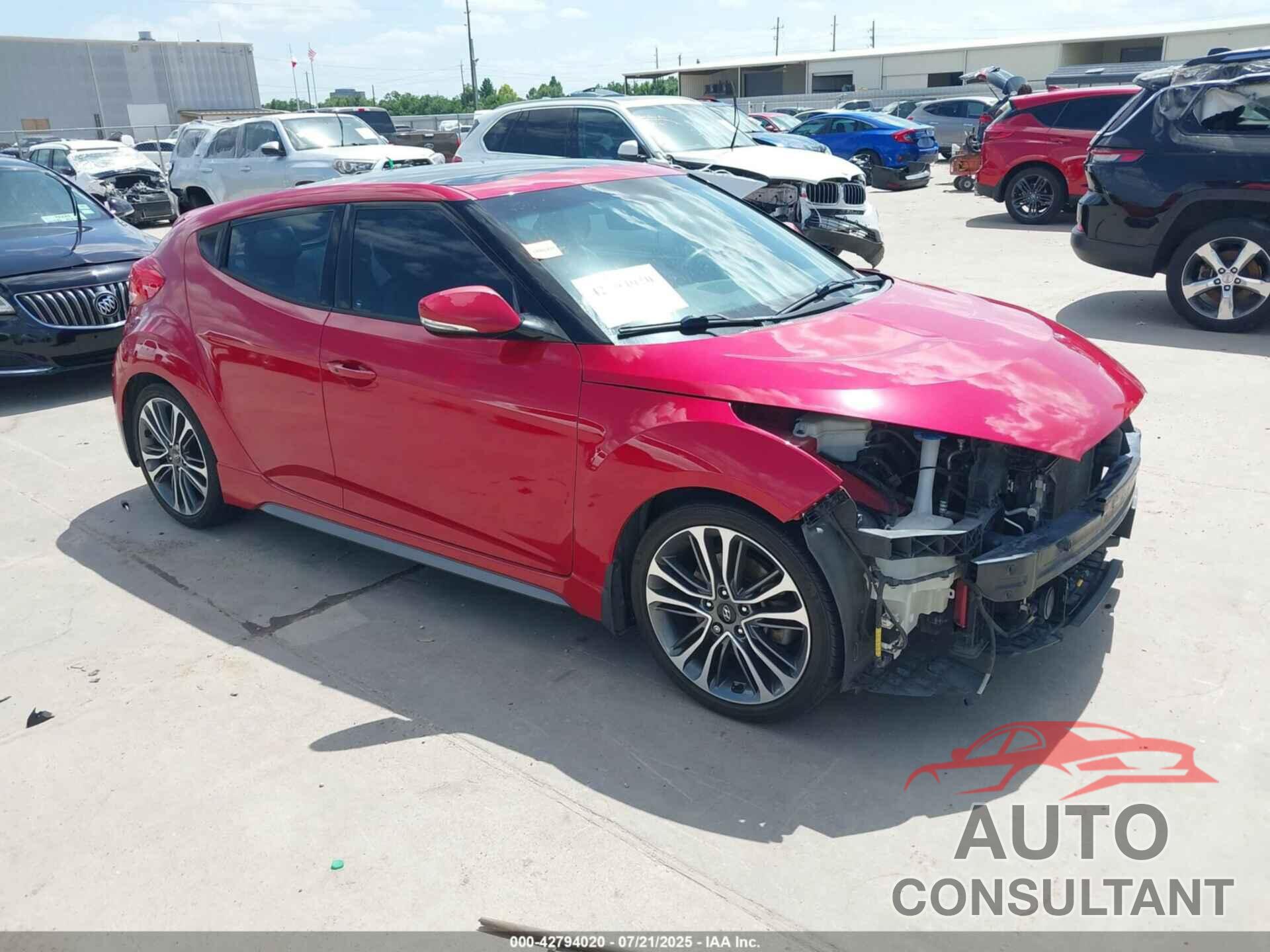 HYUNDAI VELOSTER 2016 - KMHTC6AE2GU284280