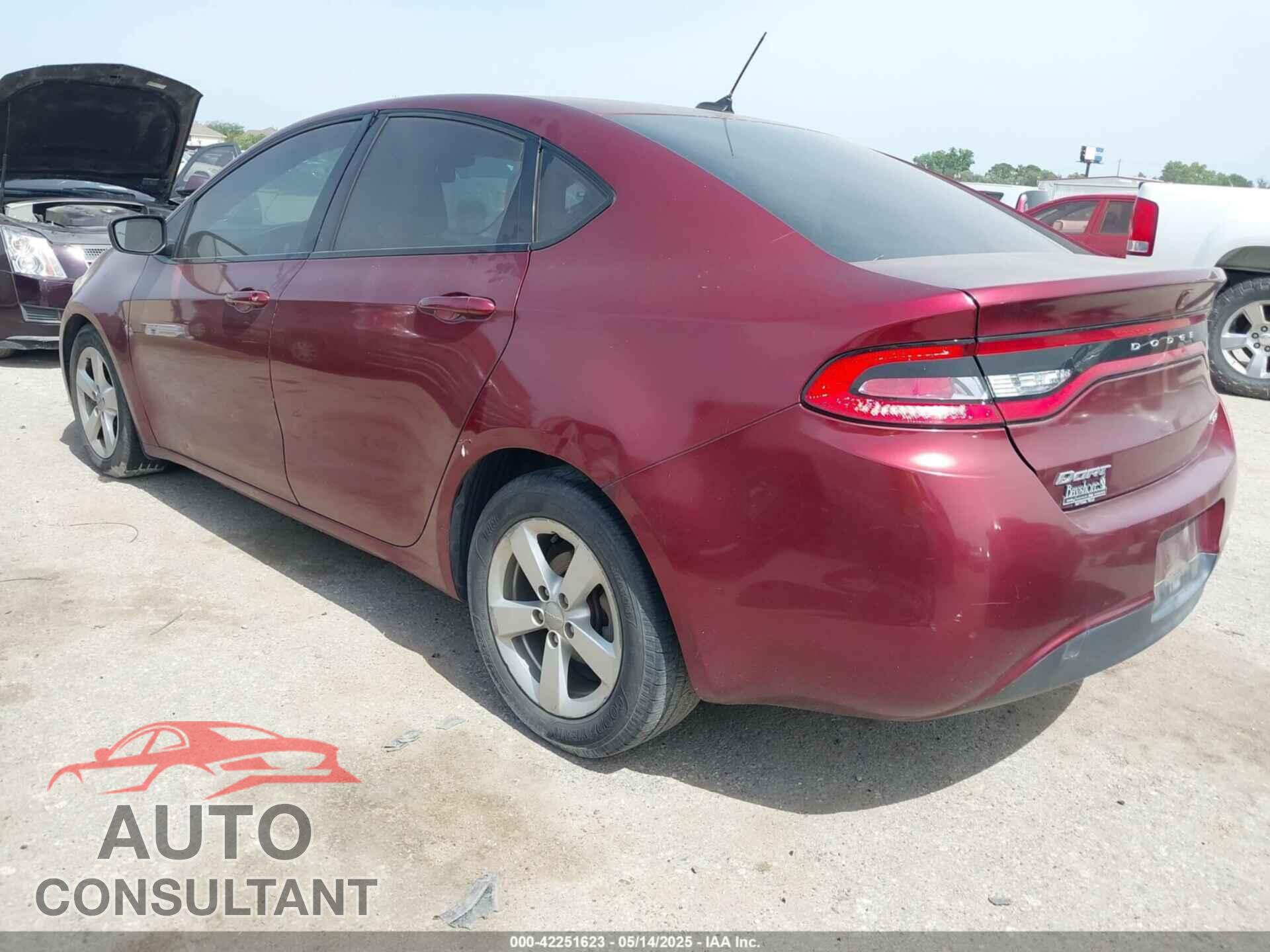 DODGE DART 2015 - 1C3CDFBB3FD362882