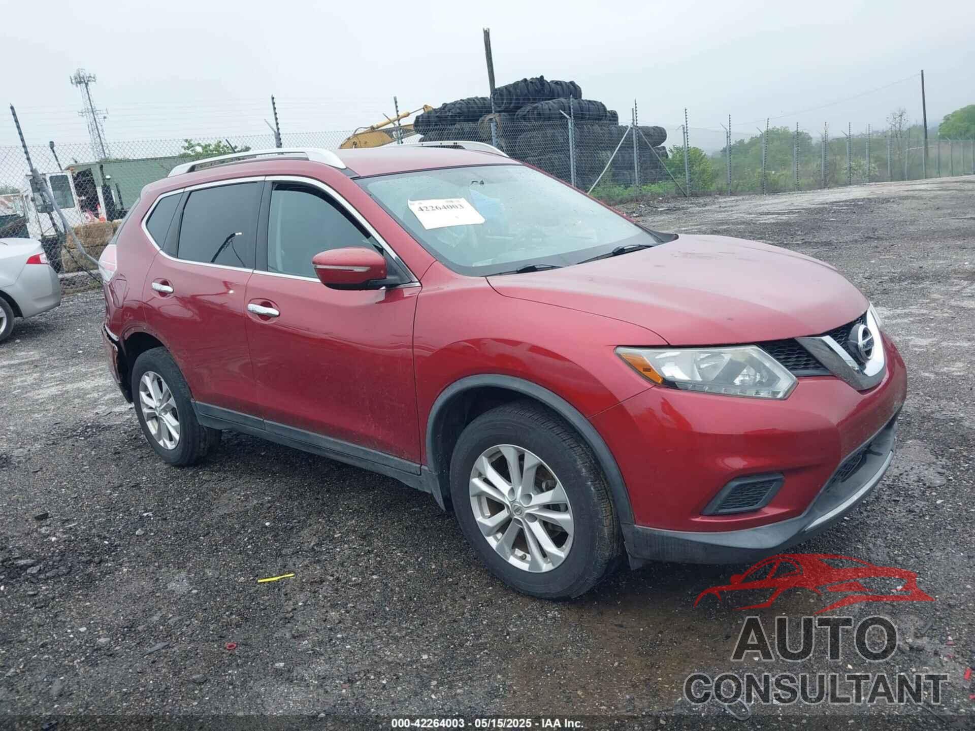 NISSAN ROGUE 2015 - KNMAT2MV3FP549740