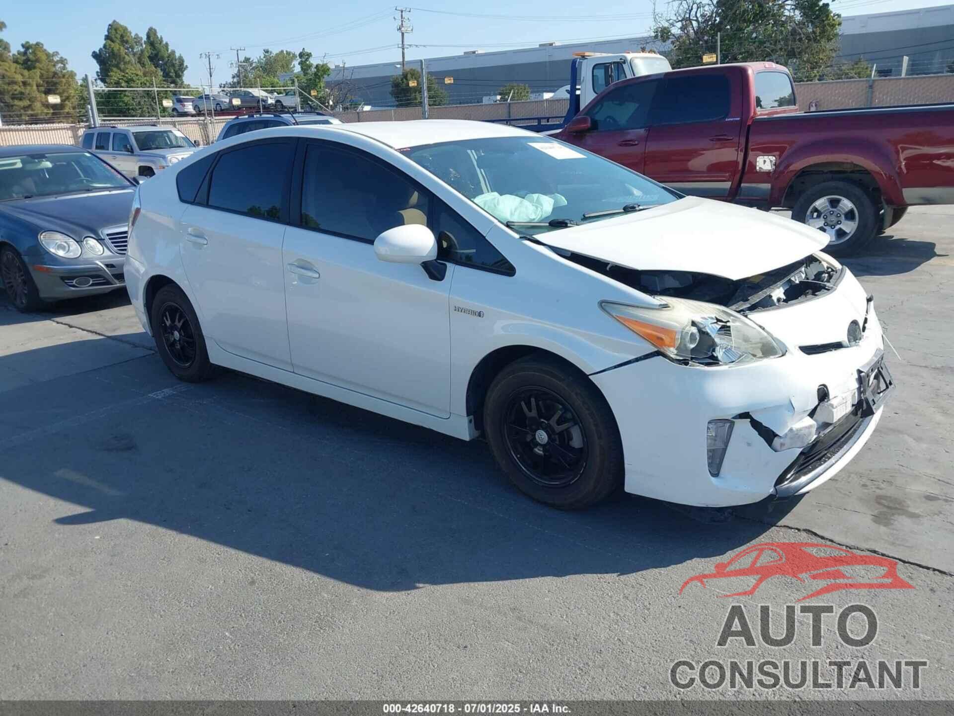 TOYOTA PRIUS 2012 - JTDKN3DU6C5502298