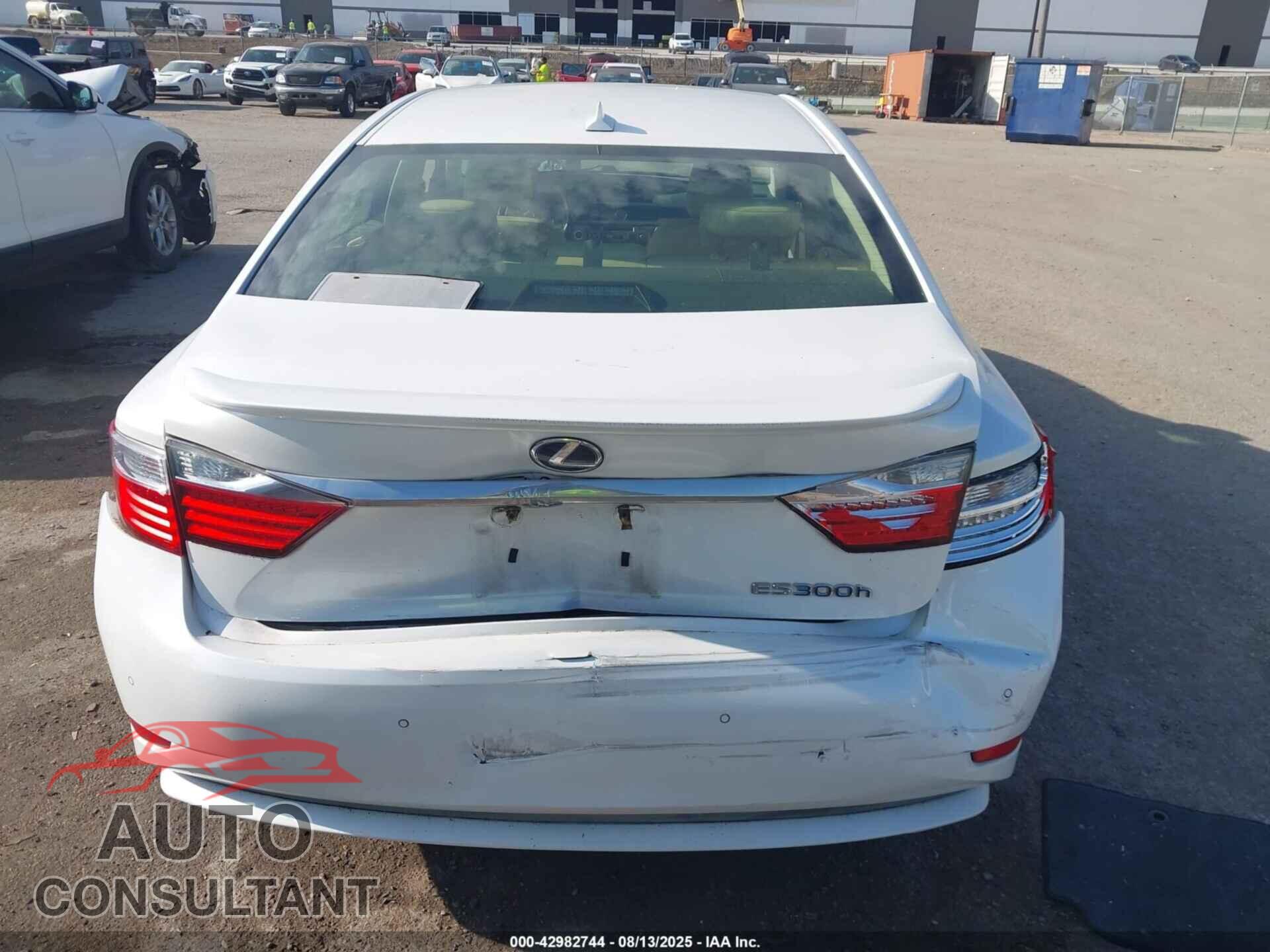 LEXUS ES 300H 2013 - JTHBW1GG9D2009921