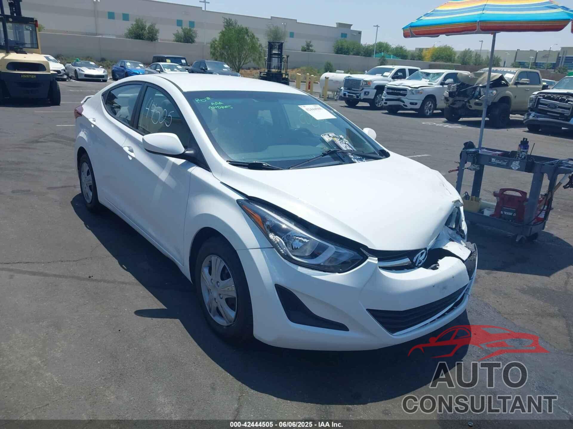 HYUNDAI ELANTRA 2016 - 5NPDH4AE9GH776412