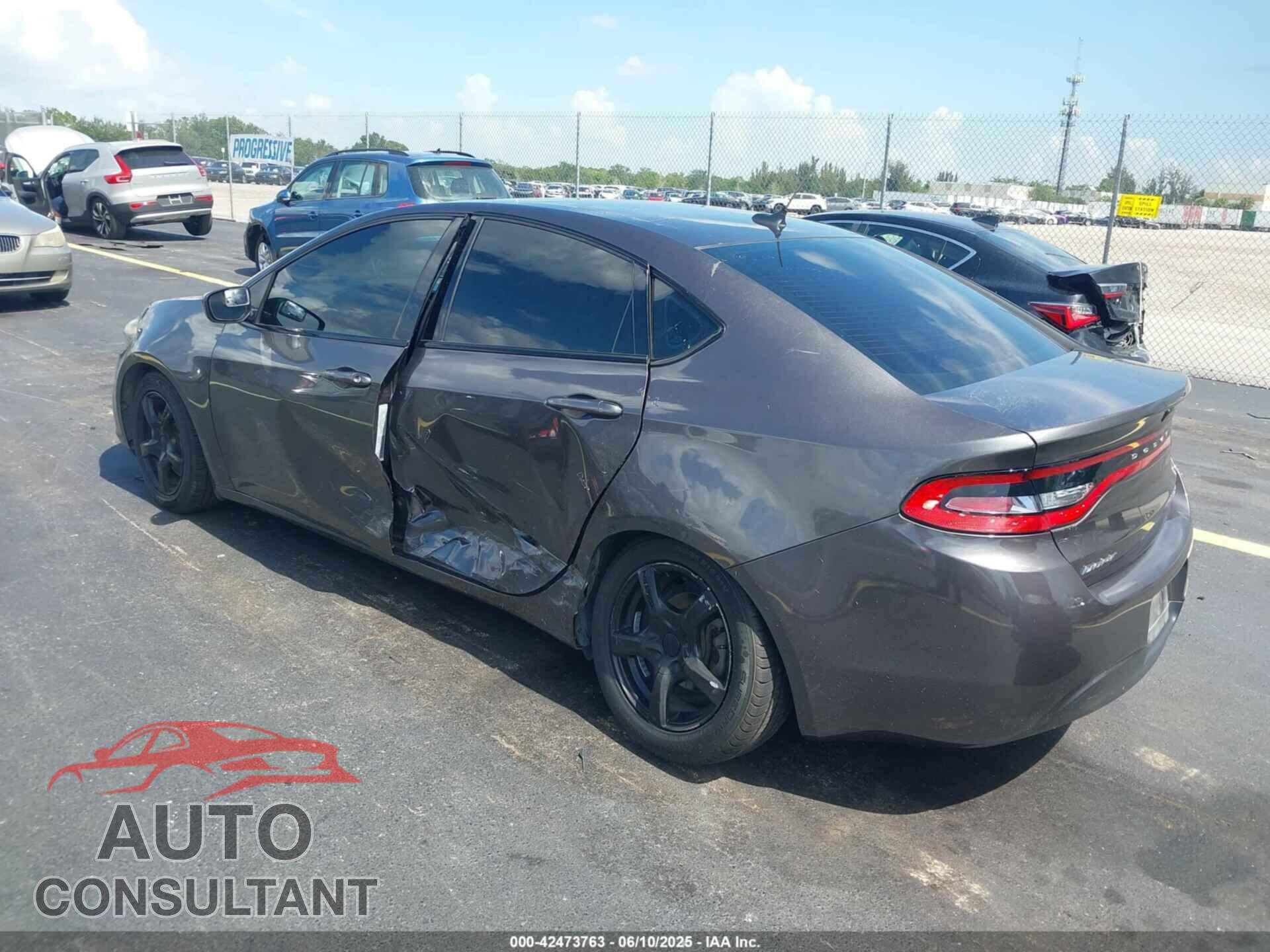 DODGE DART 2015 - 1C3CDFBB0FD364377